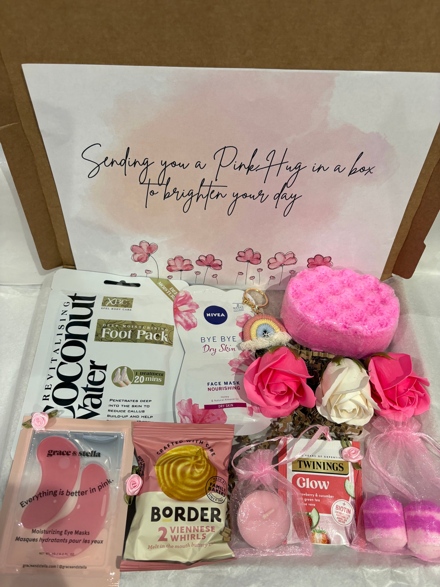 Pink Hug In A Box Hamper