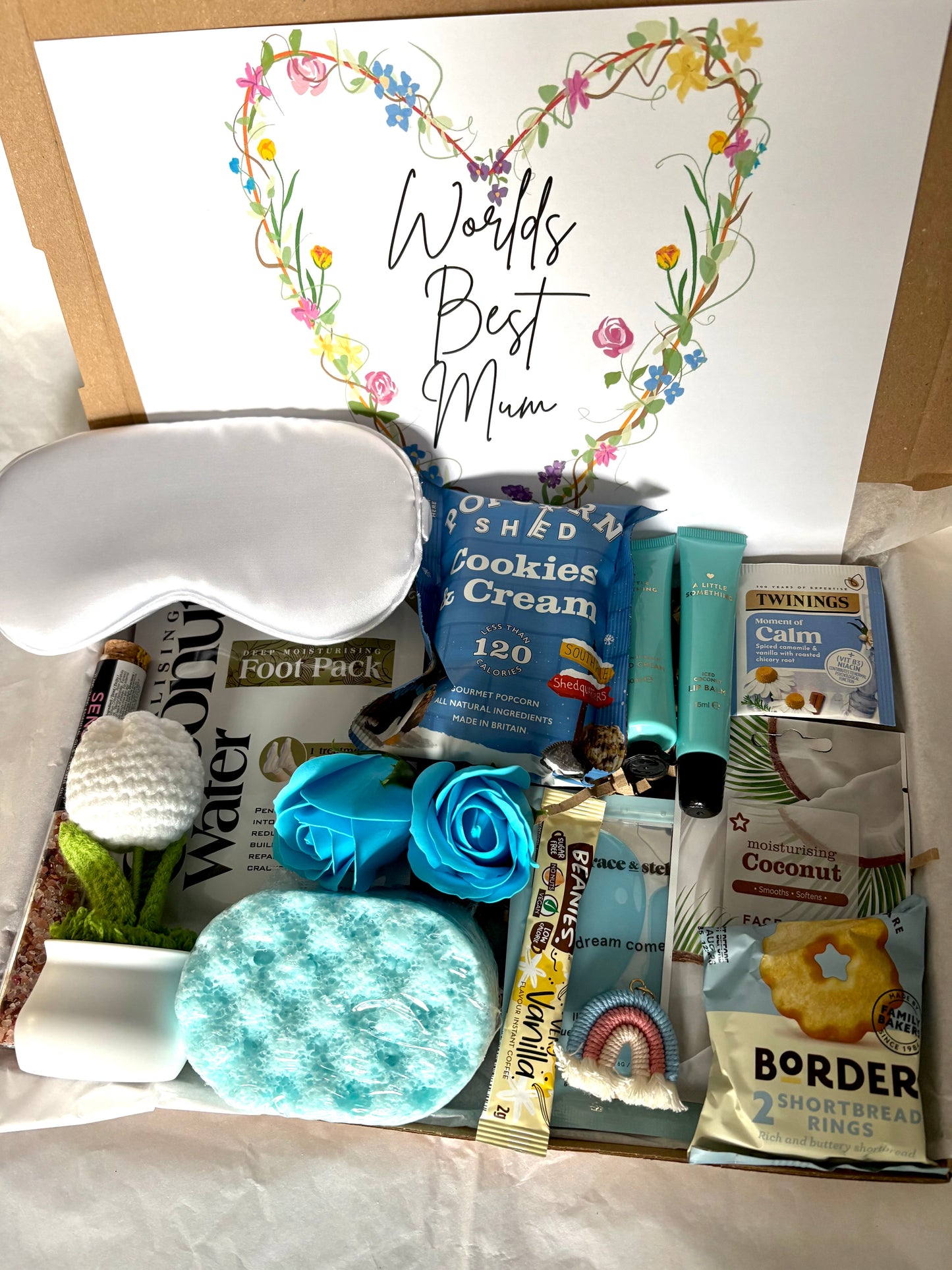 Worlds Best Mum Hamper In Blue