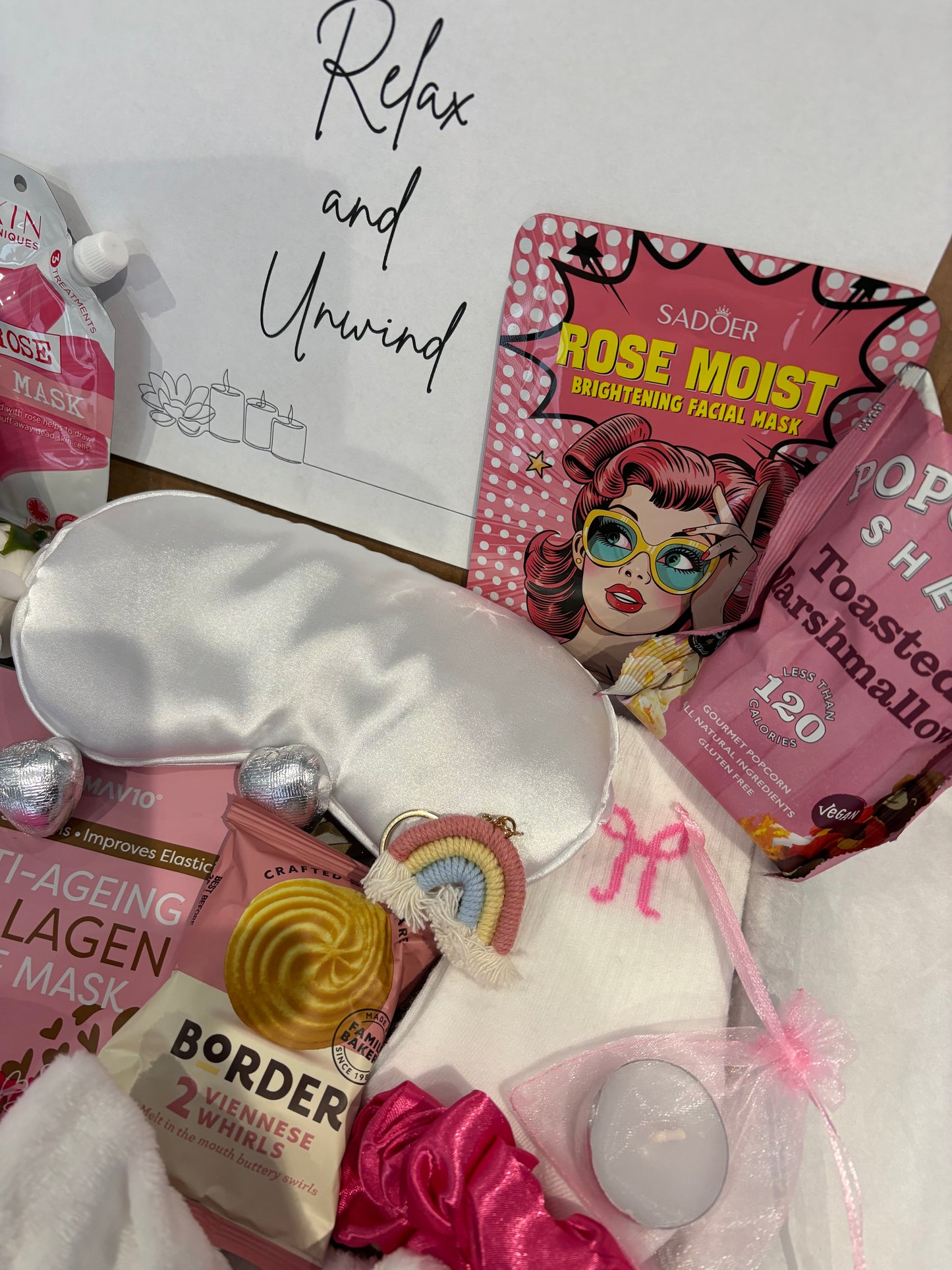 Relax & Unwind Pamper Hamper in Pink