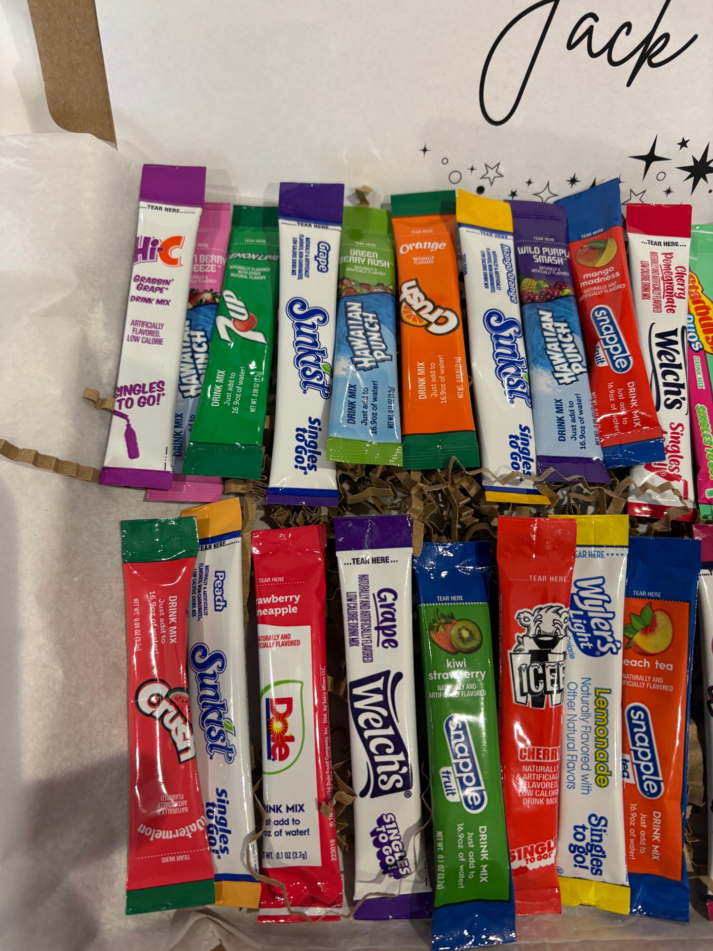 American Singles To Go Drink Mix Water Hamper