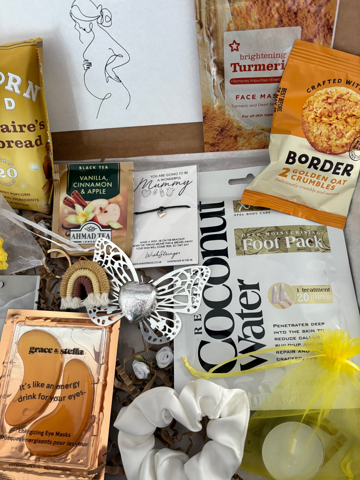 Mum to be Pamper Hamper in Yellow