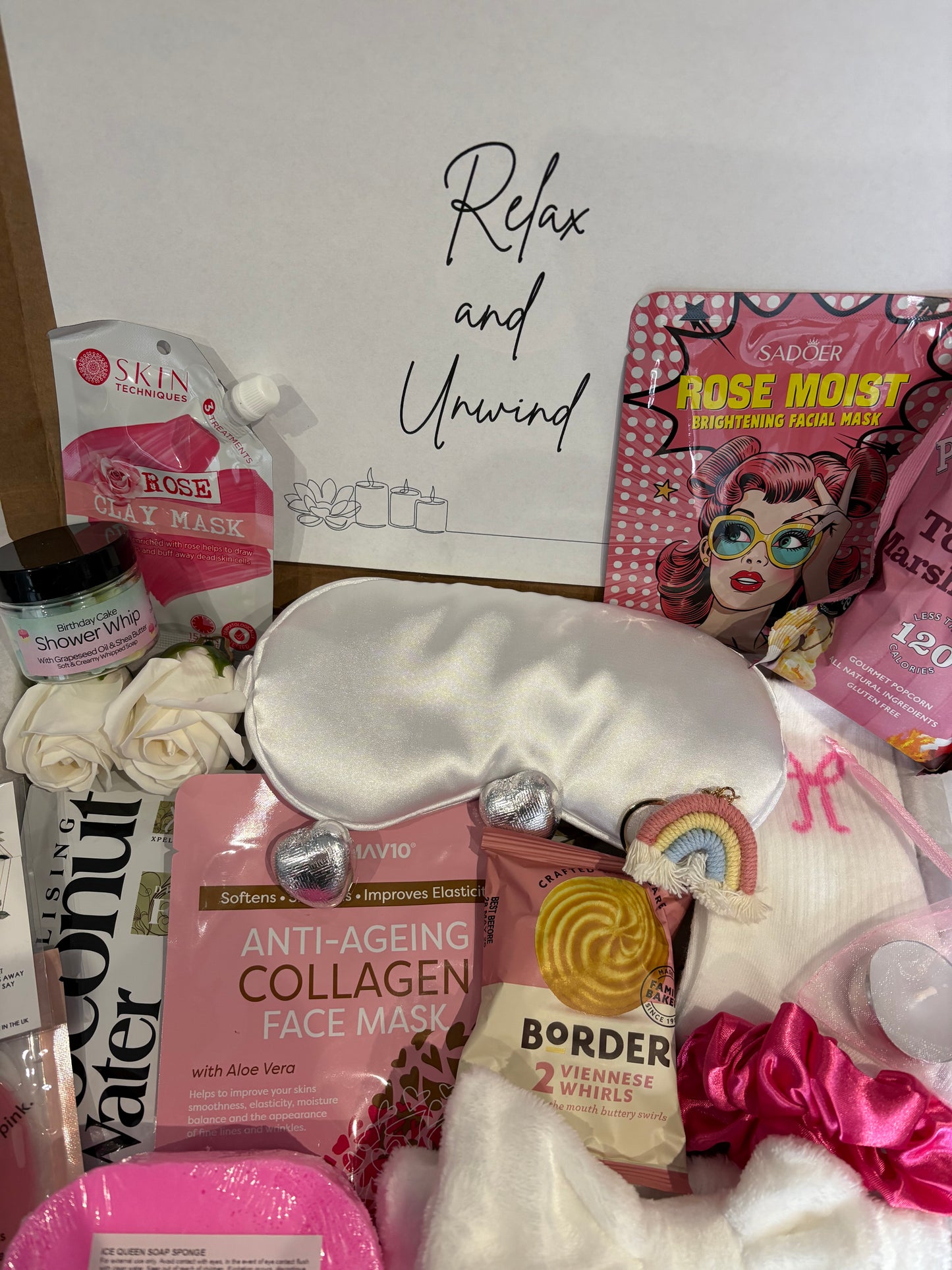 Relax & Unwind Pamper Hamper in Pink