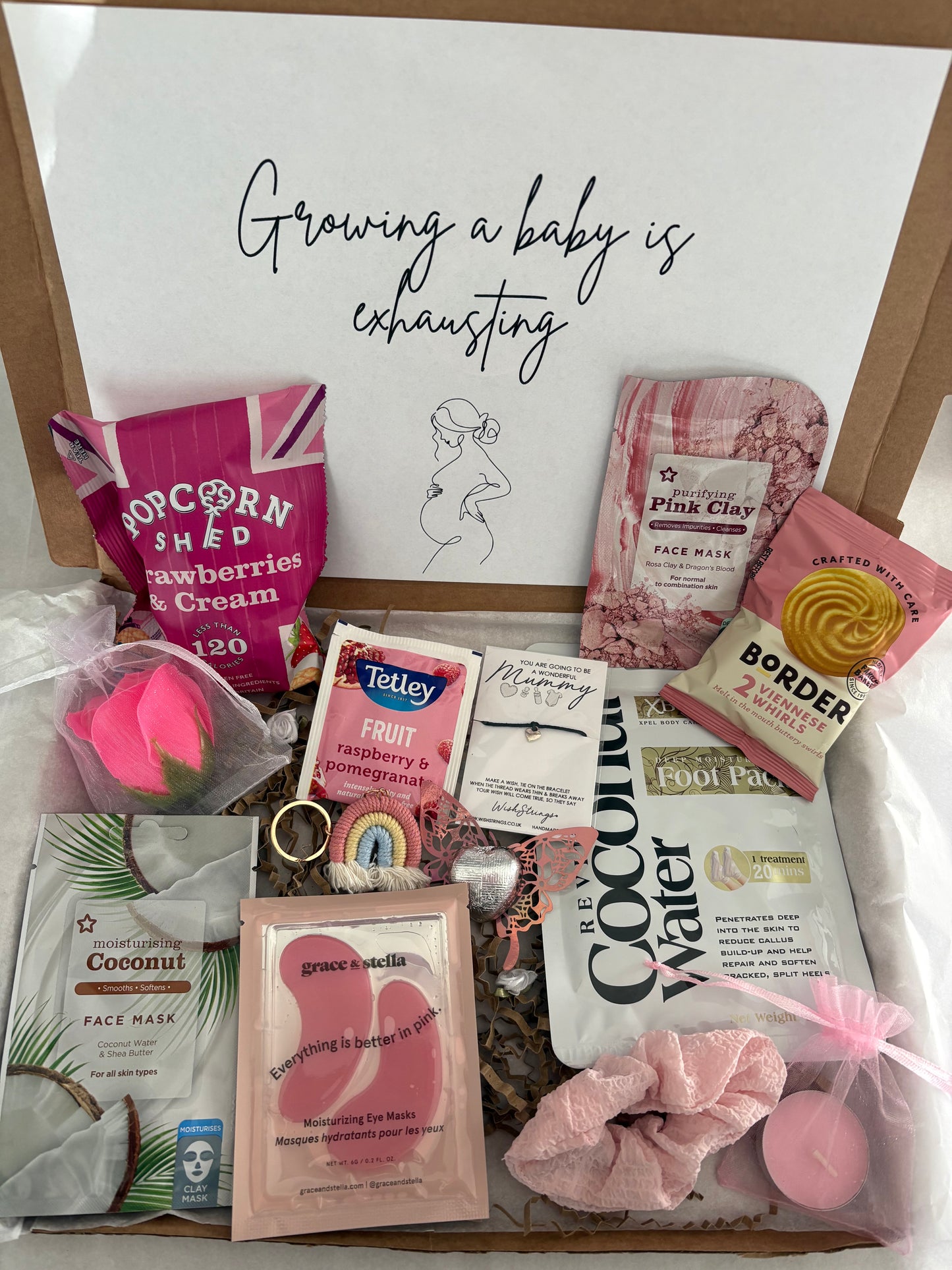 Mum to be Pamper Hamper in pink