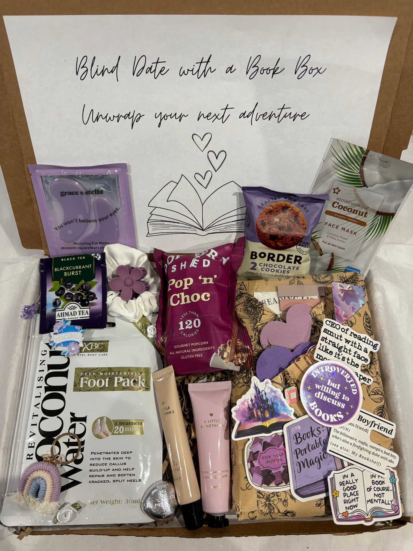 Blind date with a Book Box in Purple