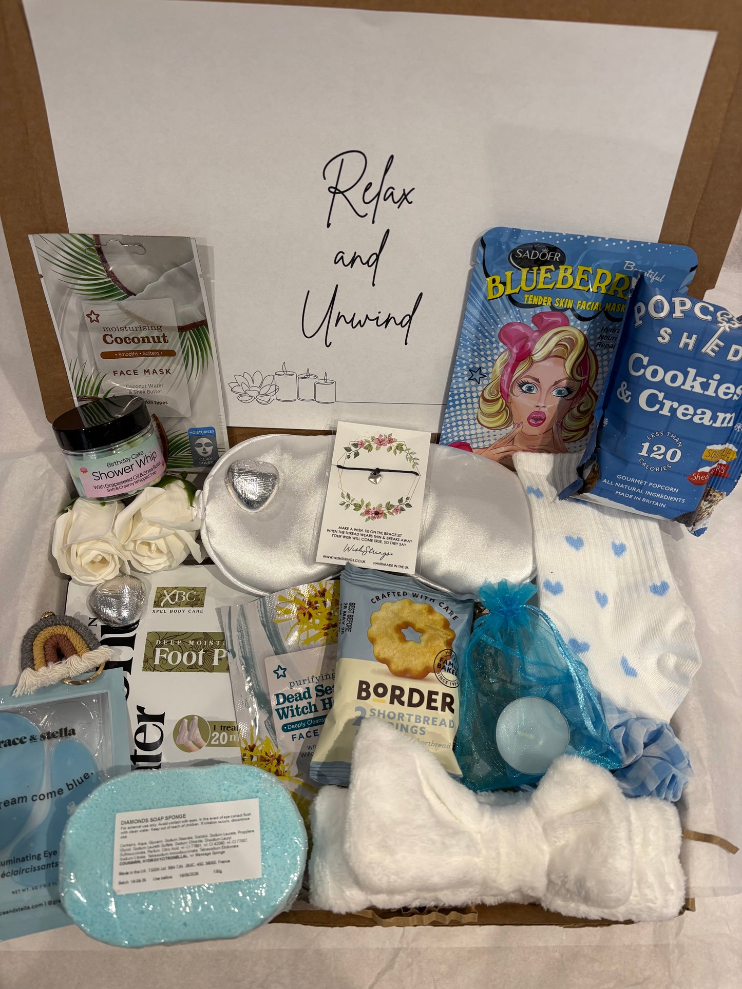 Relax & Unwind Pamper Hamper in Blue