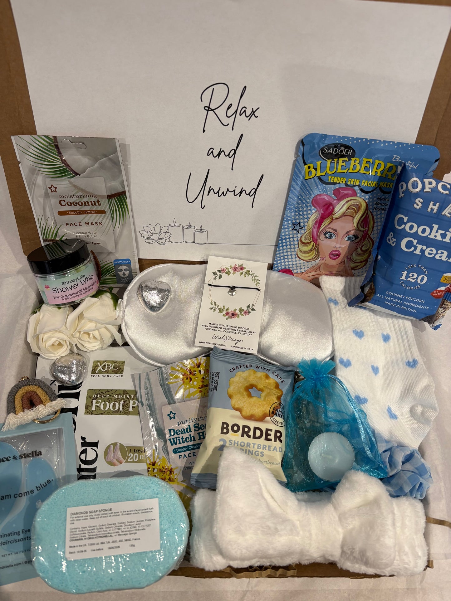 Relax & Unwind Pamper Hamper in Blue