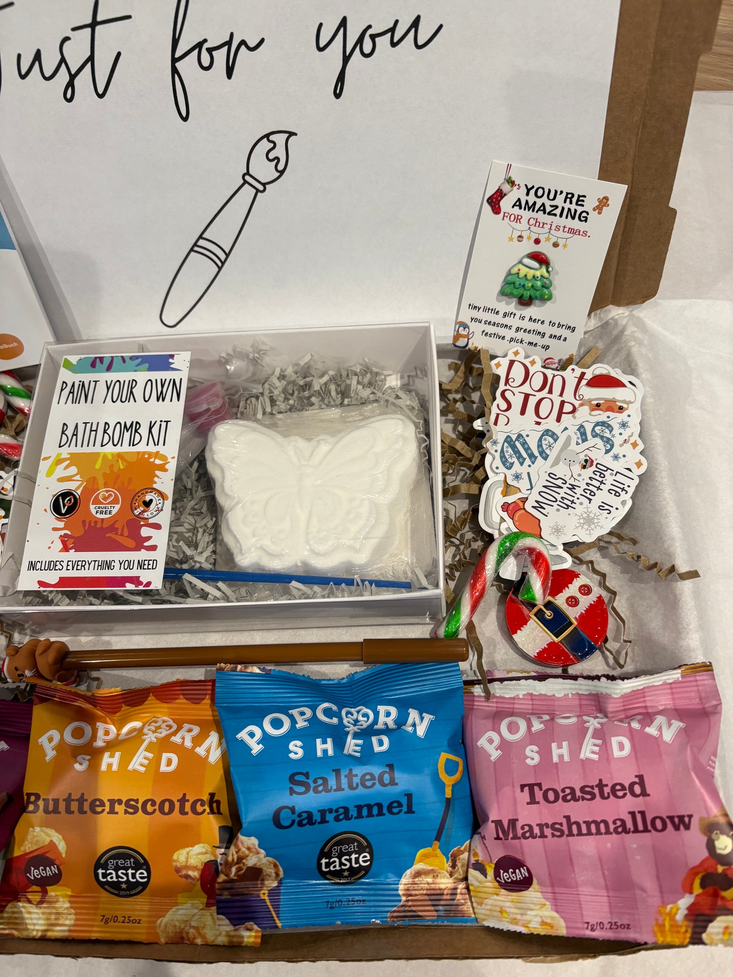 Paint your own Bath Bomb Christmas Children Hamper