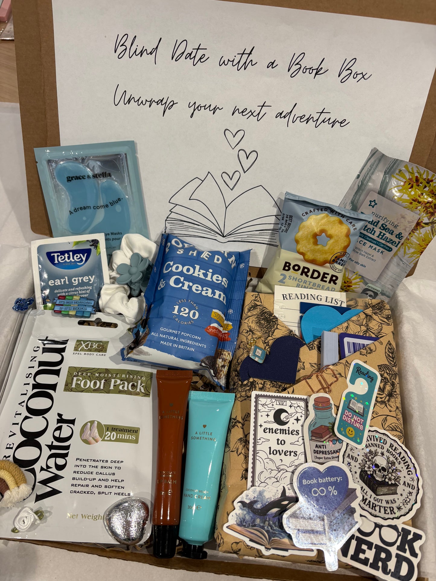 Blind date with a Book Box in Blue