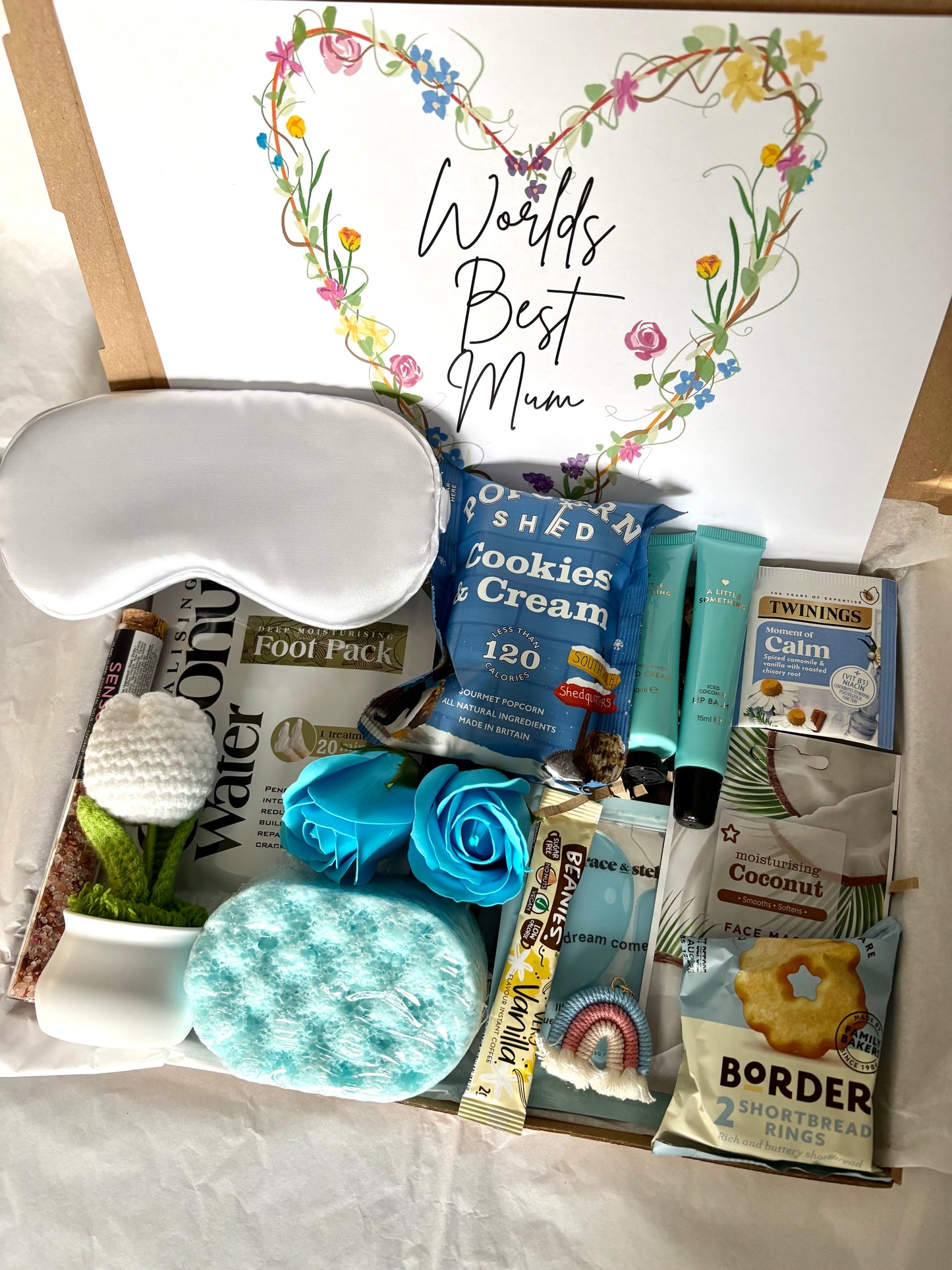 Worlds Best Mum Hamper In Blue