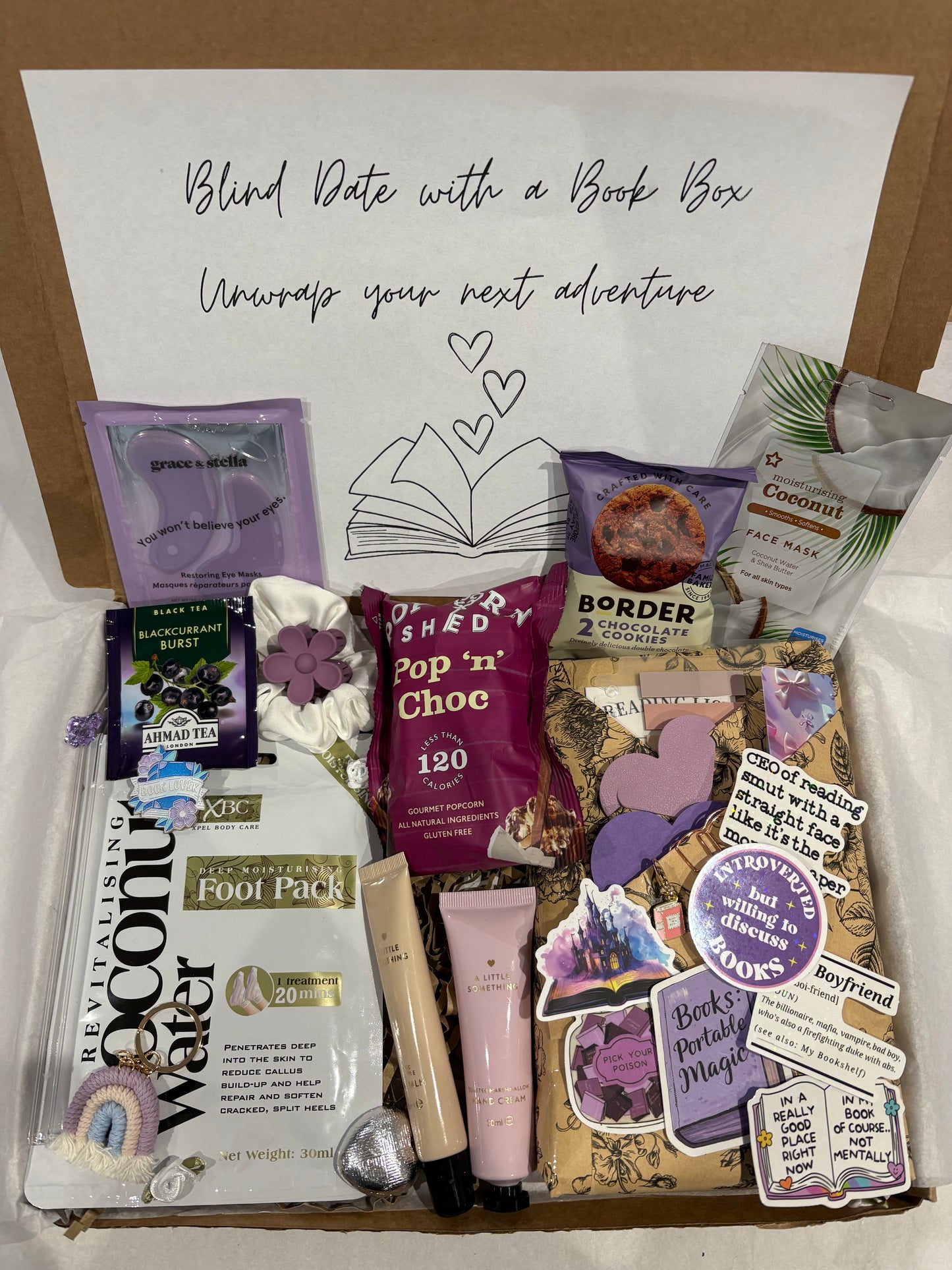Blind date with a Book Box in Purple