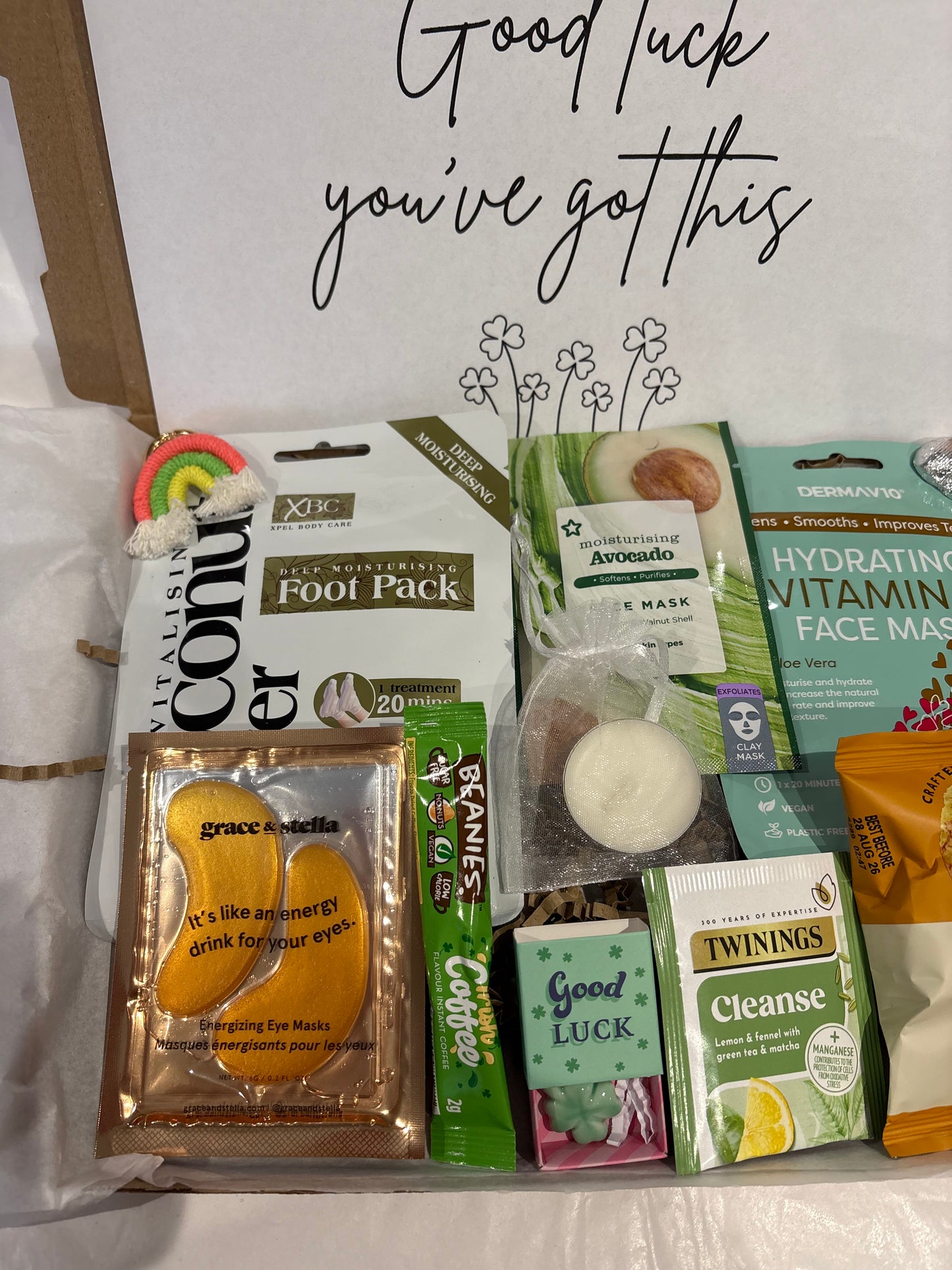 Good Luck Four Leaf Clover Hamper