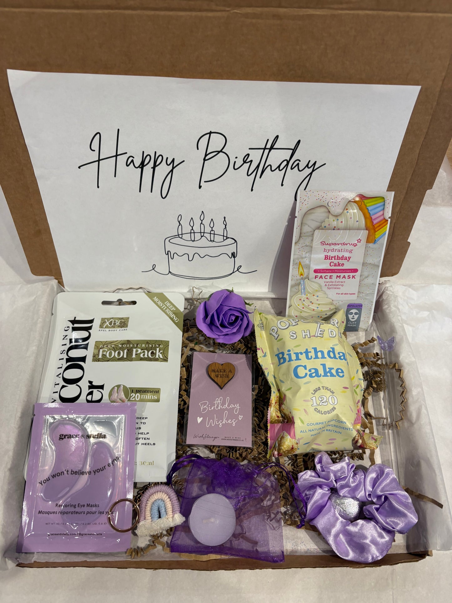 Happy Birthday Purple Pamper Hamper