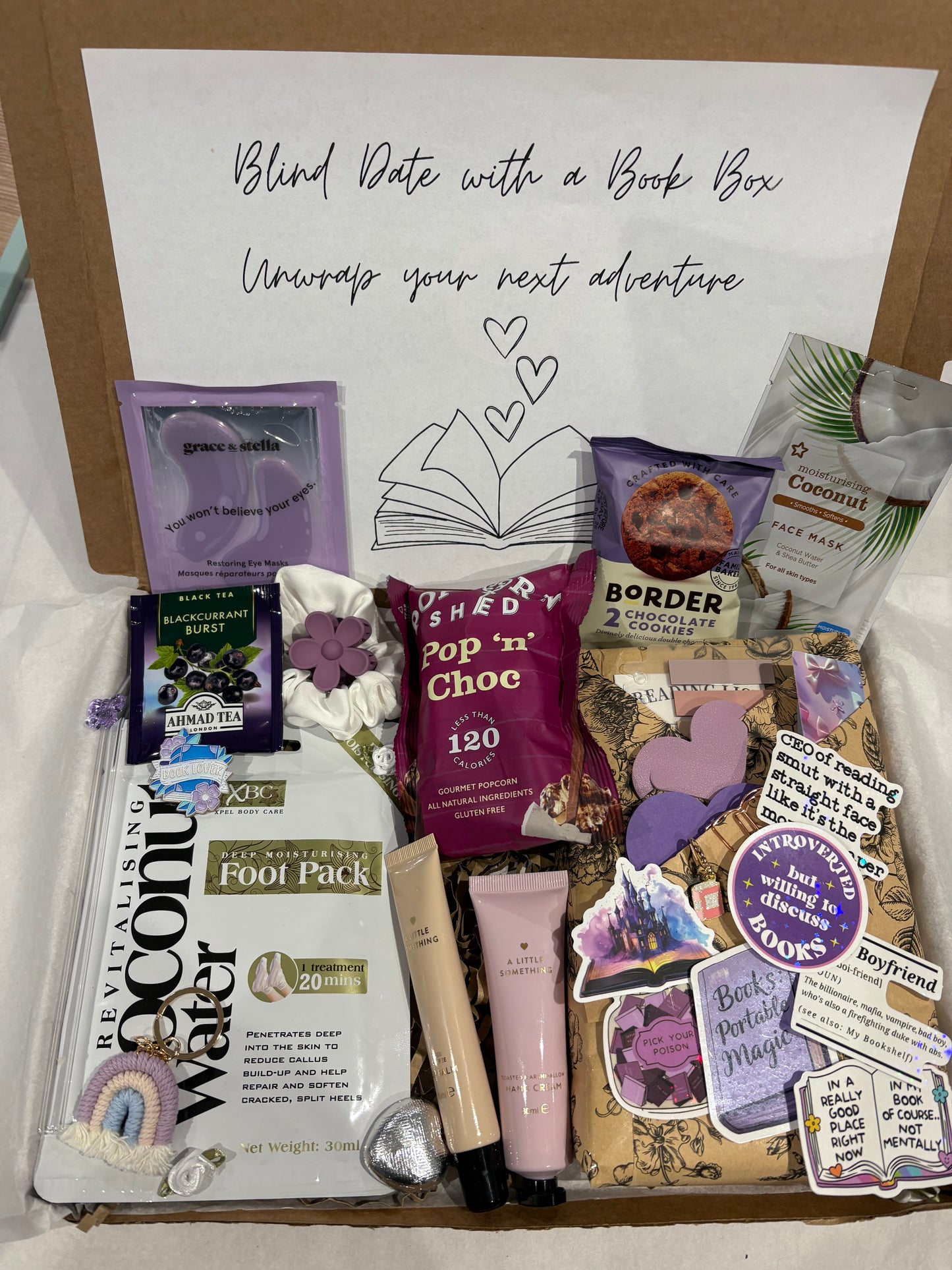 Blind date with a Book Box in Purple