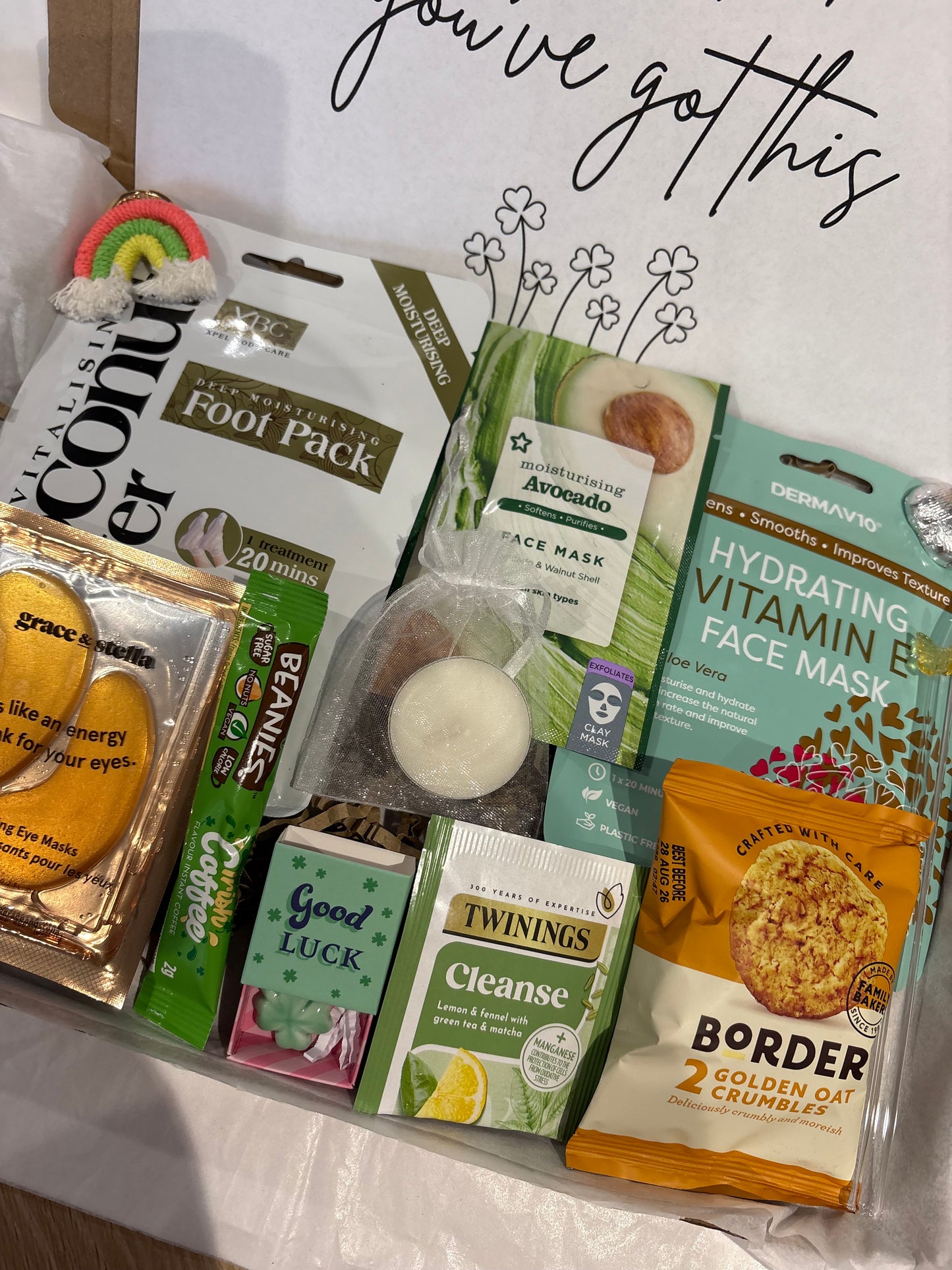 Good Luck Four Leaf Clover Hamper