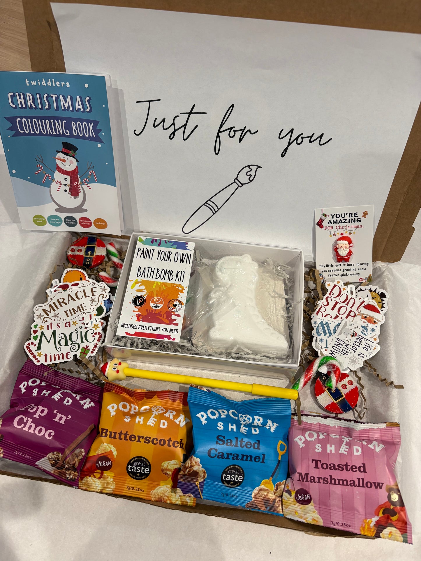 Paint your own Bath Bomb Christmas Children Hamper