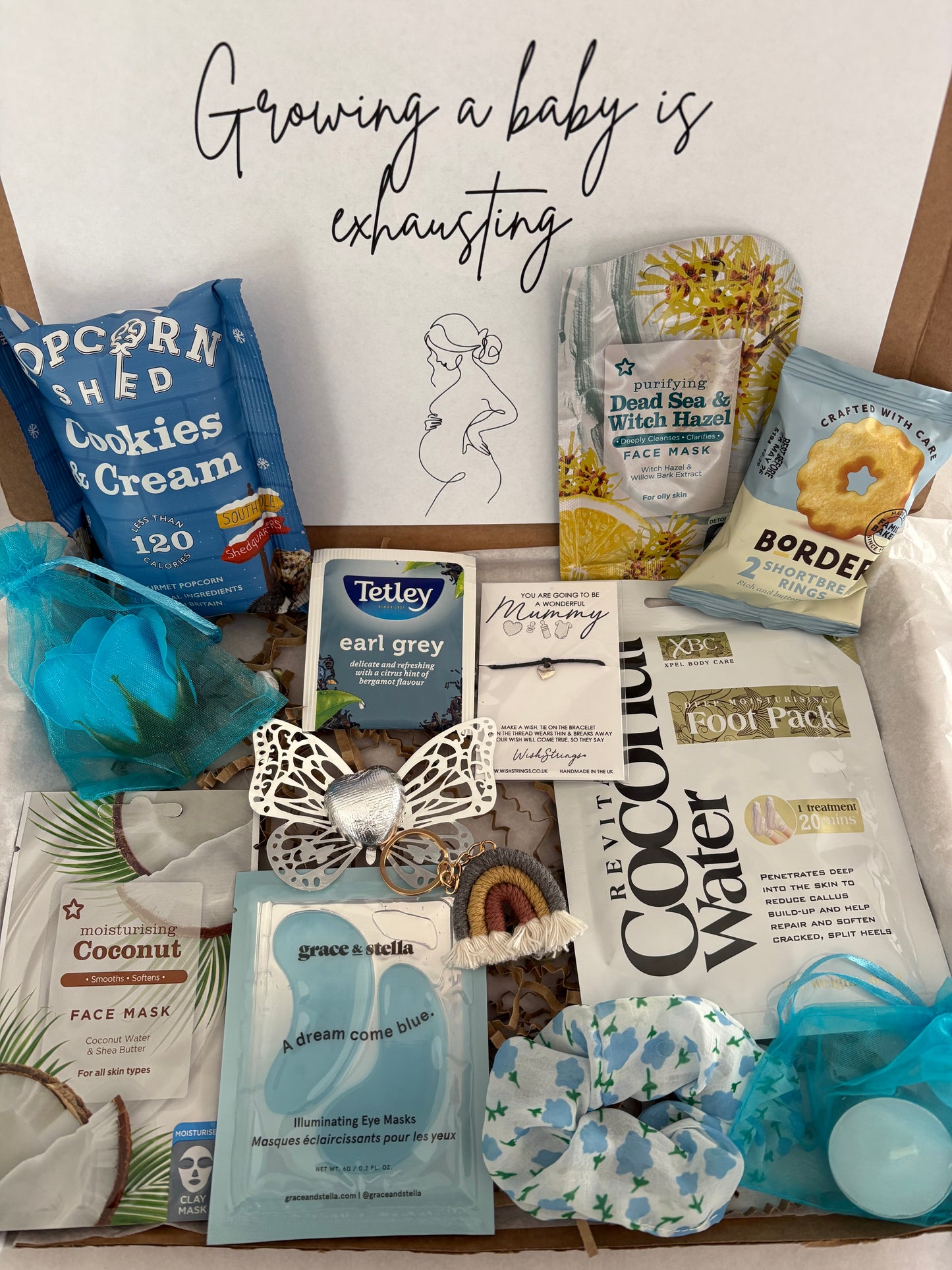 Mum to be Pamper Hamper in Blue