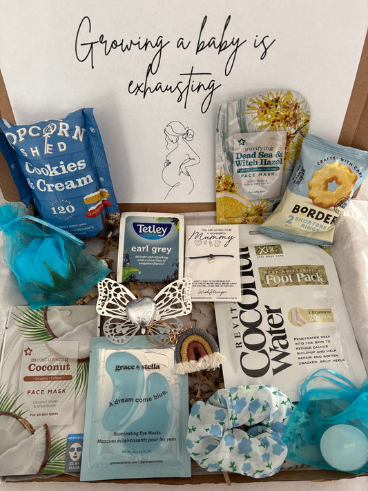Mum to be Pamper Hamper in Blue