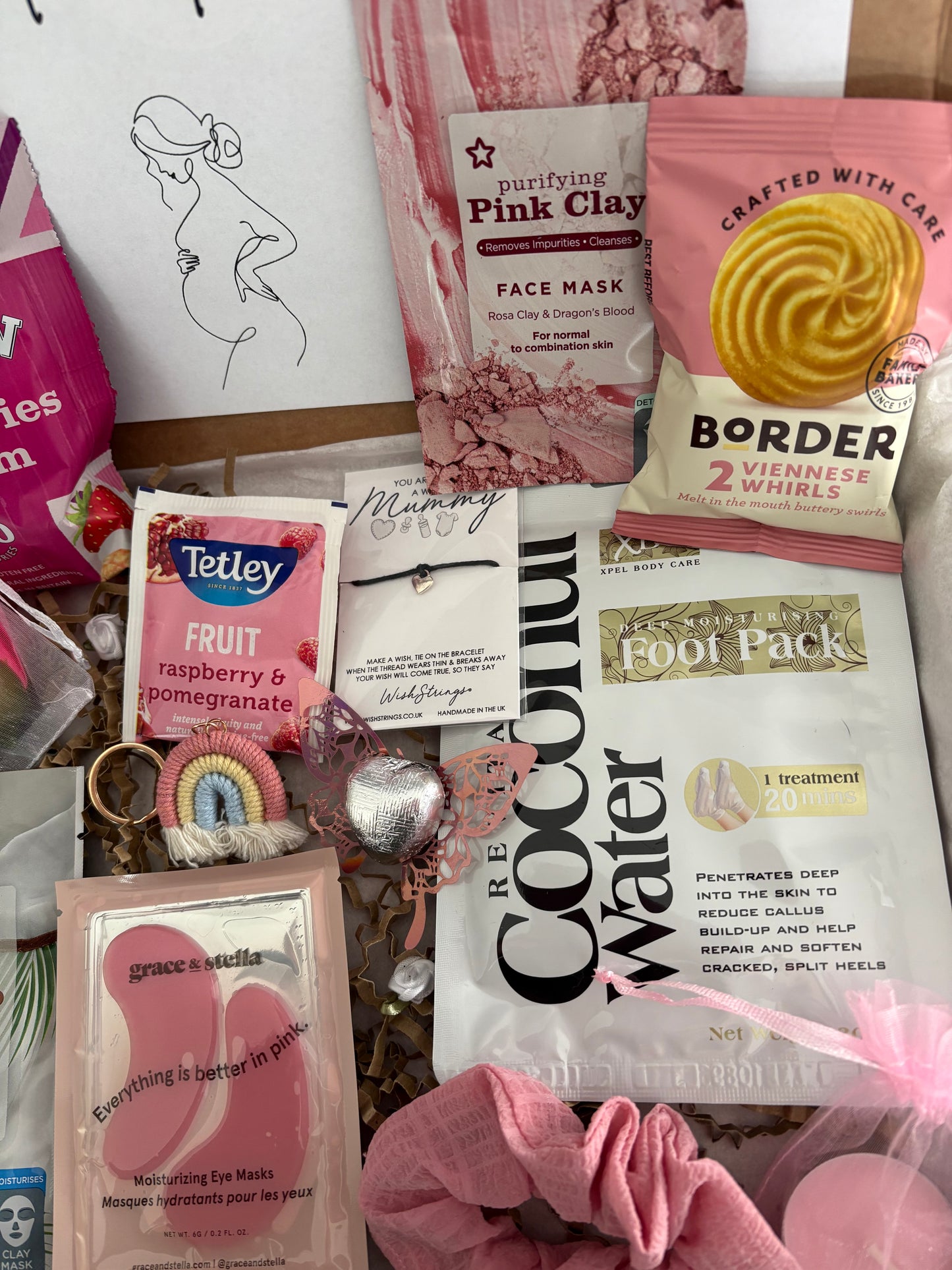 Mum to be Pamper Hamper in pink