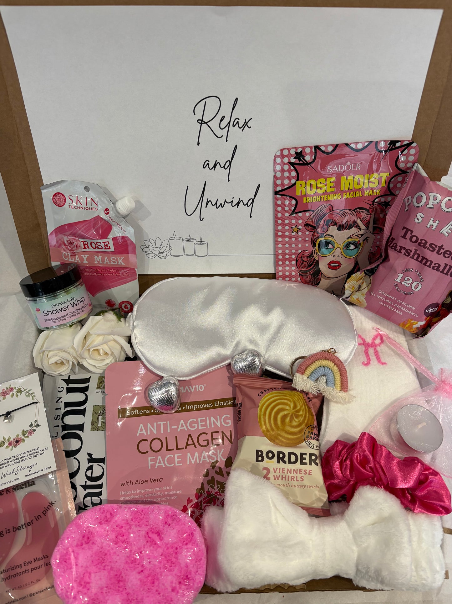 Relax & Unwind Pamper Hamper in Pink