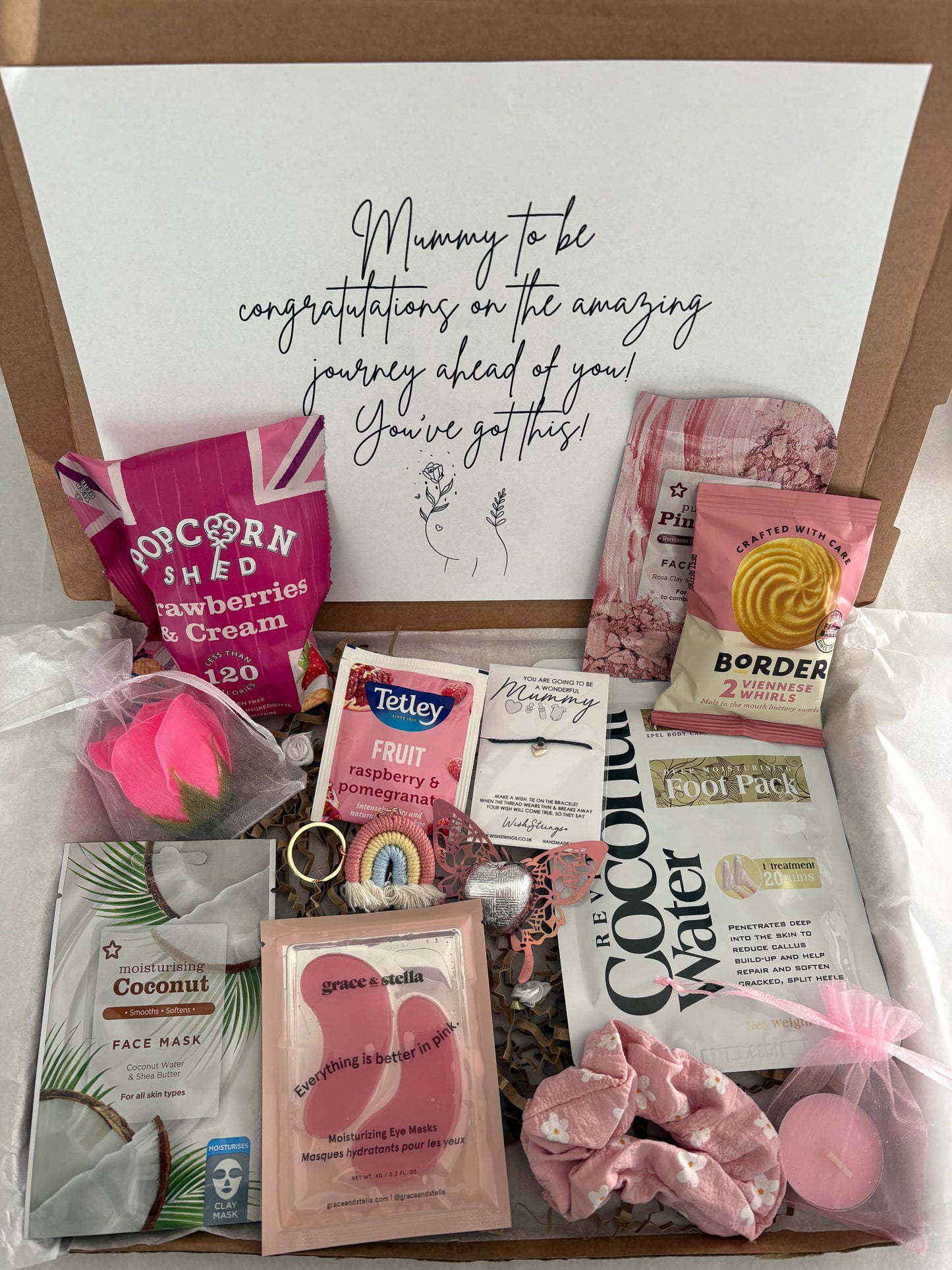 Mum to be Pamper Hamper in pink