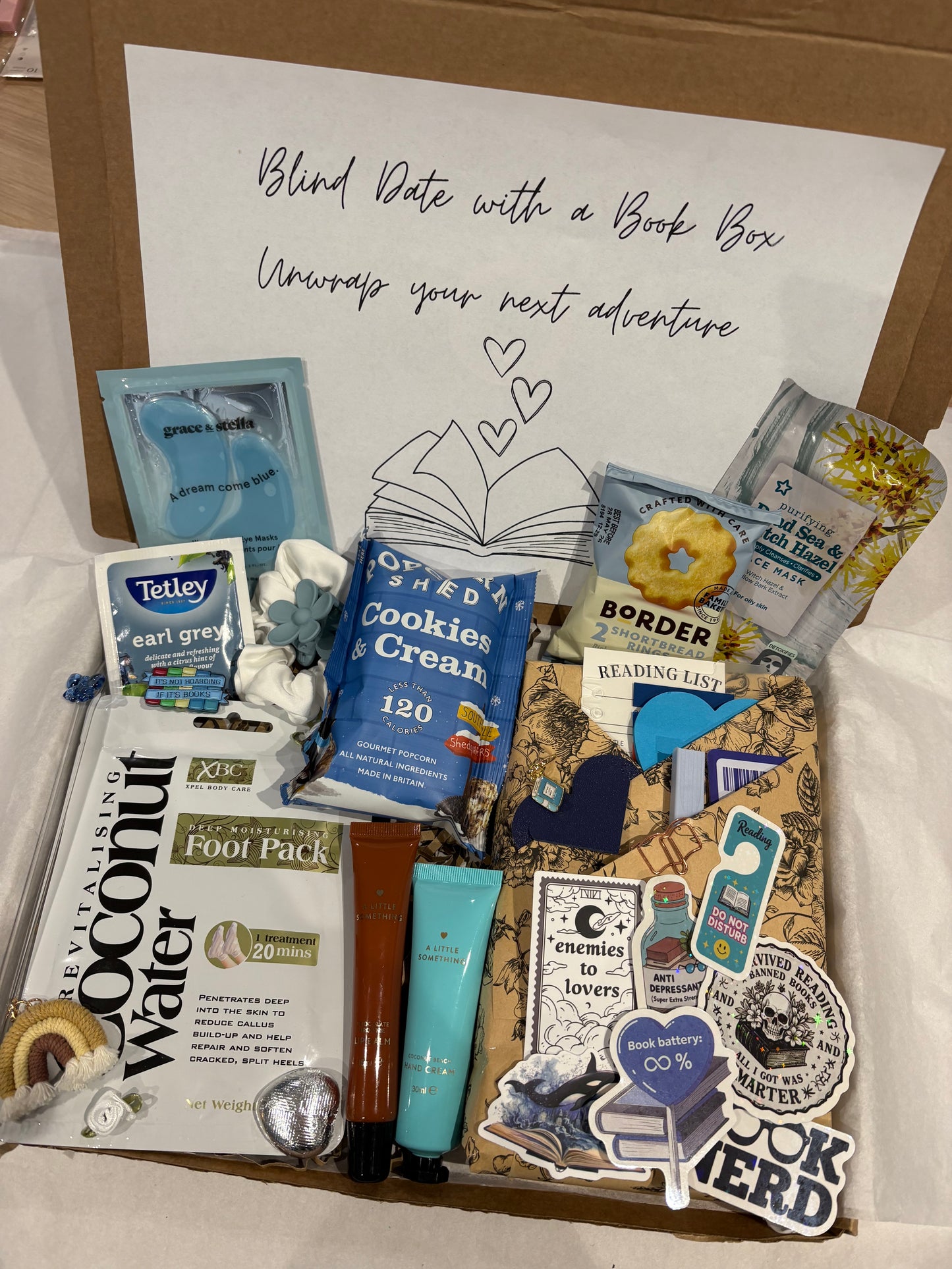 Blind date with a Book Box in Blue