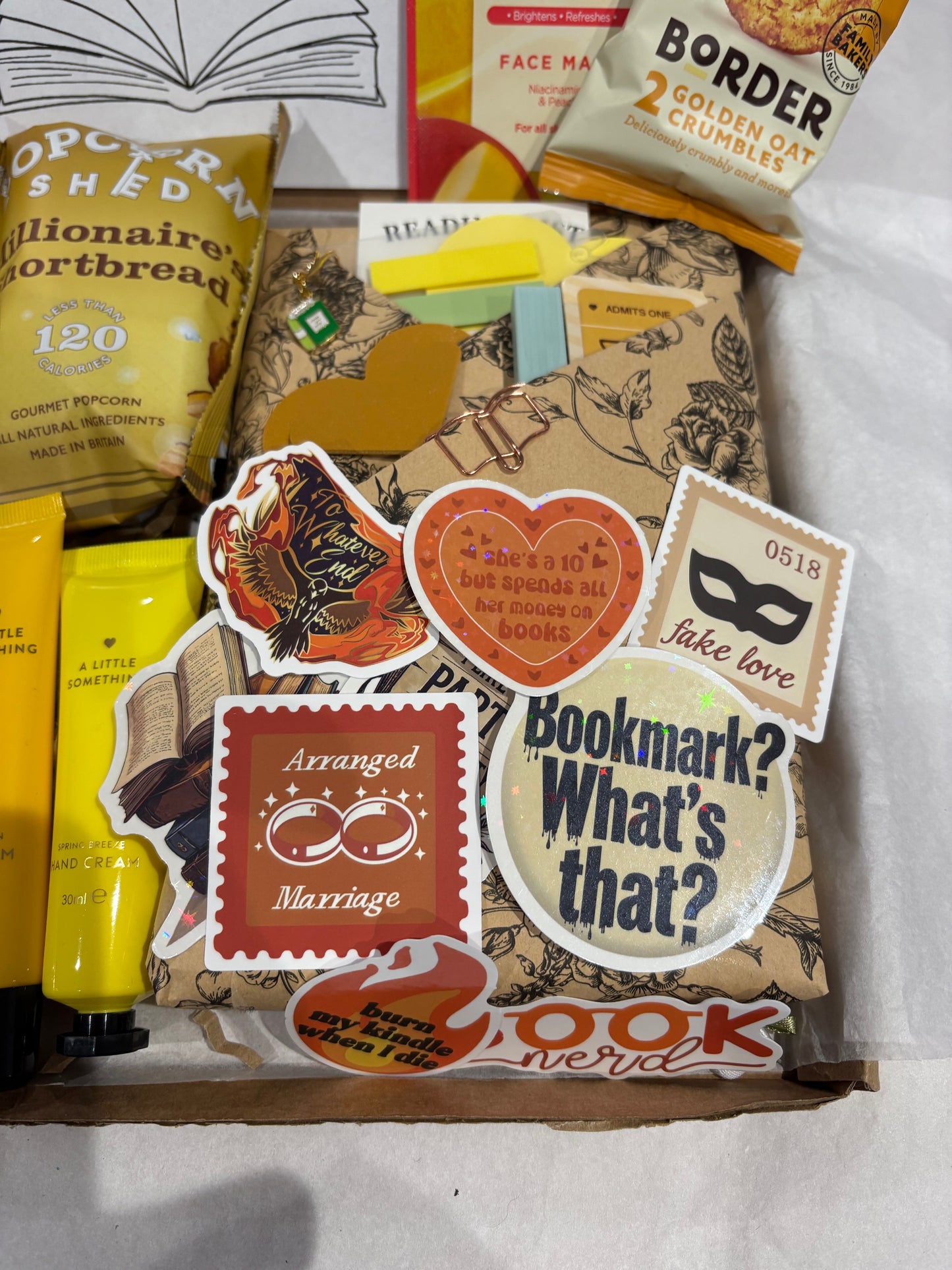 Blind date with a Book Box in Yellow