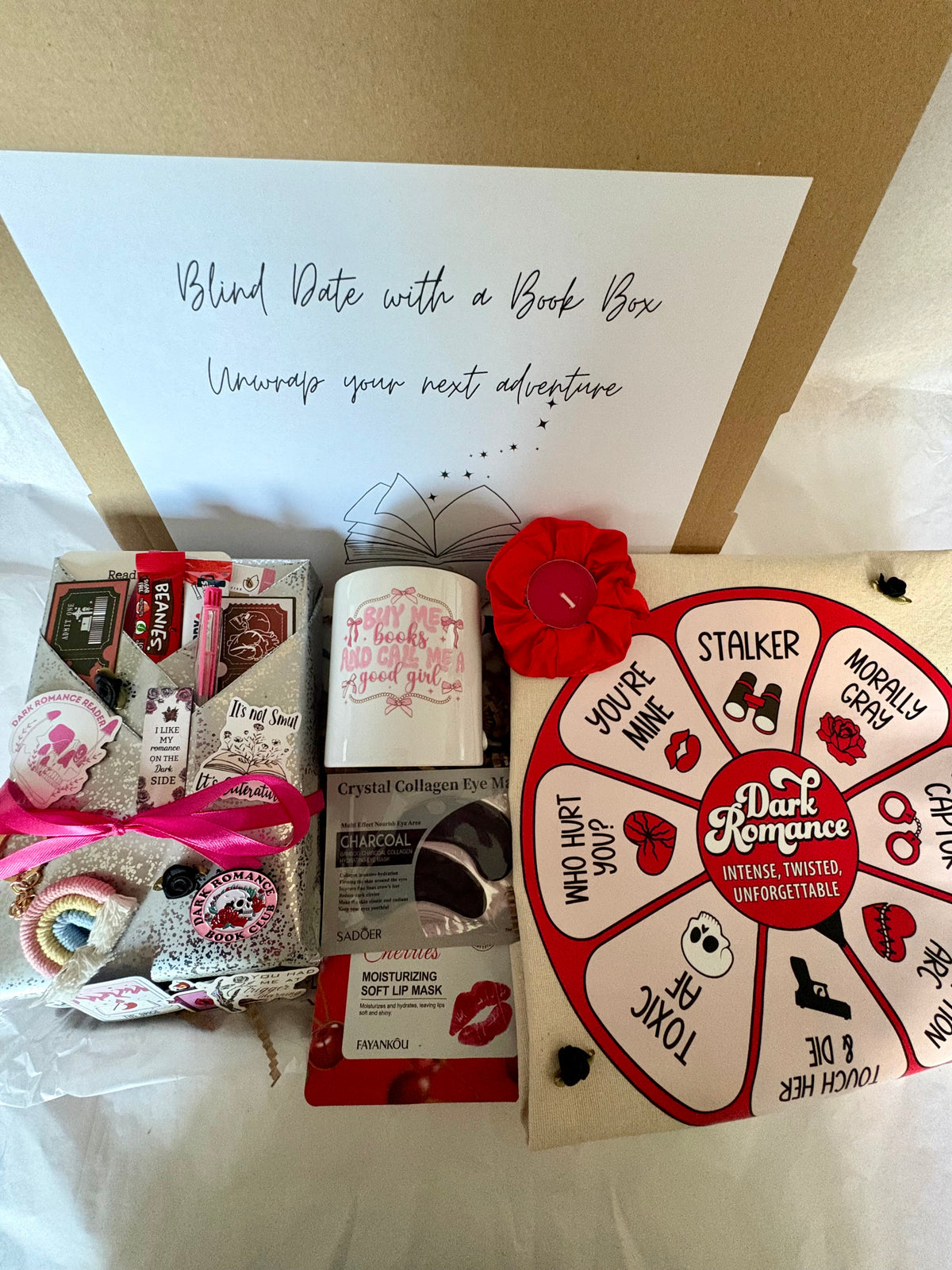 Blind Date Book Box With Bookish Tote And Cup