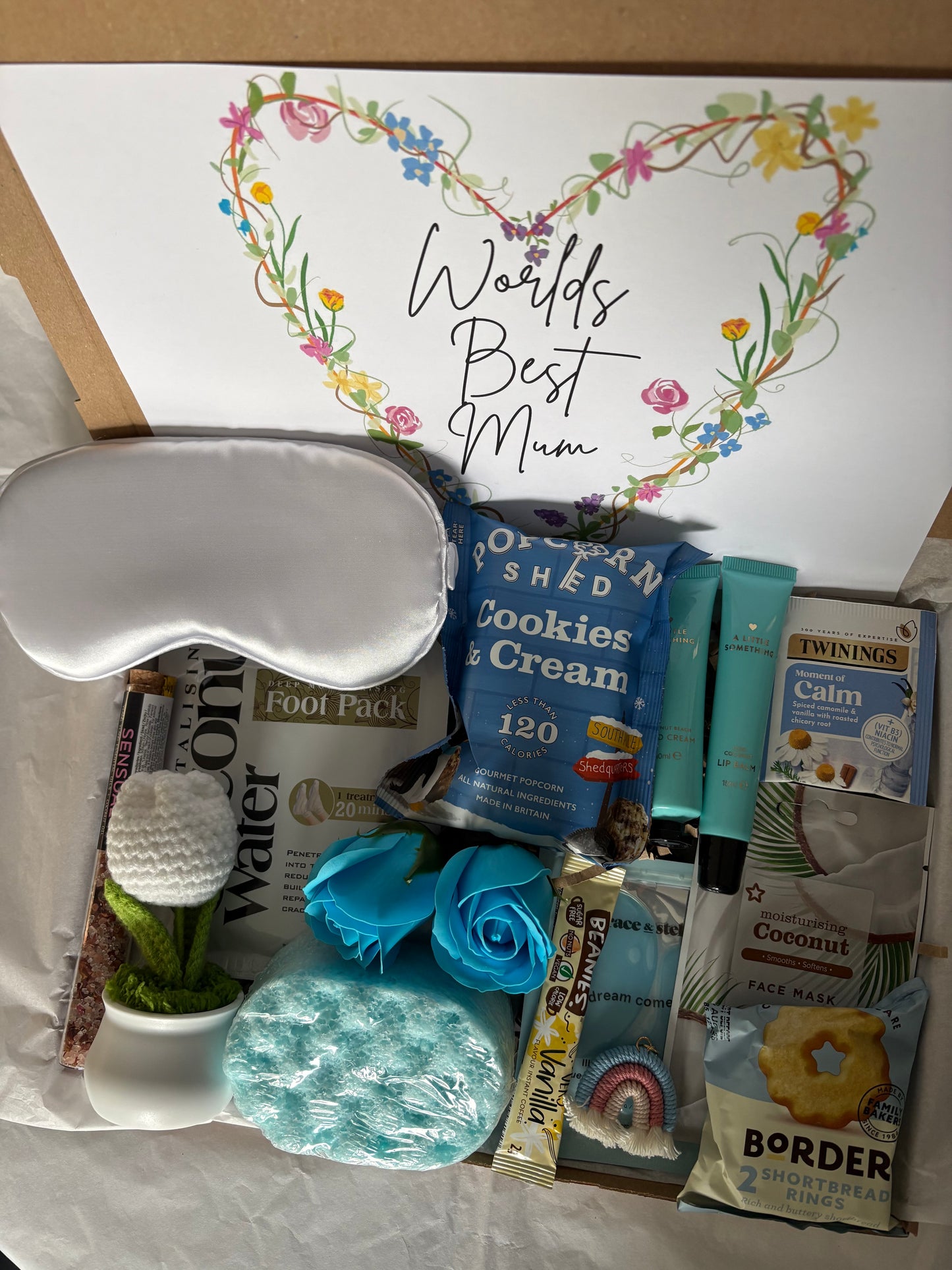 Worlds Best Mum Hamper In Blue