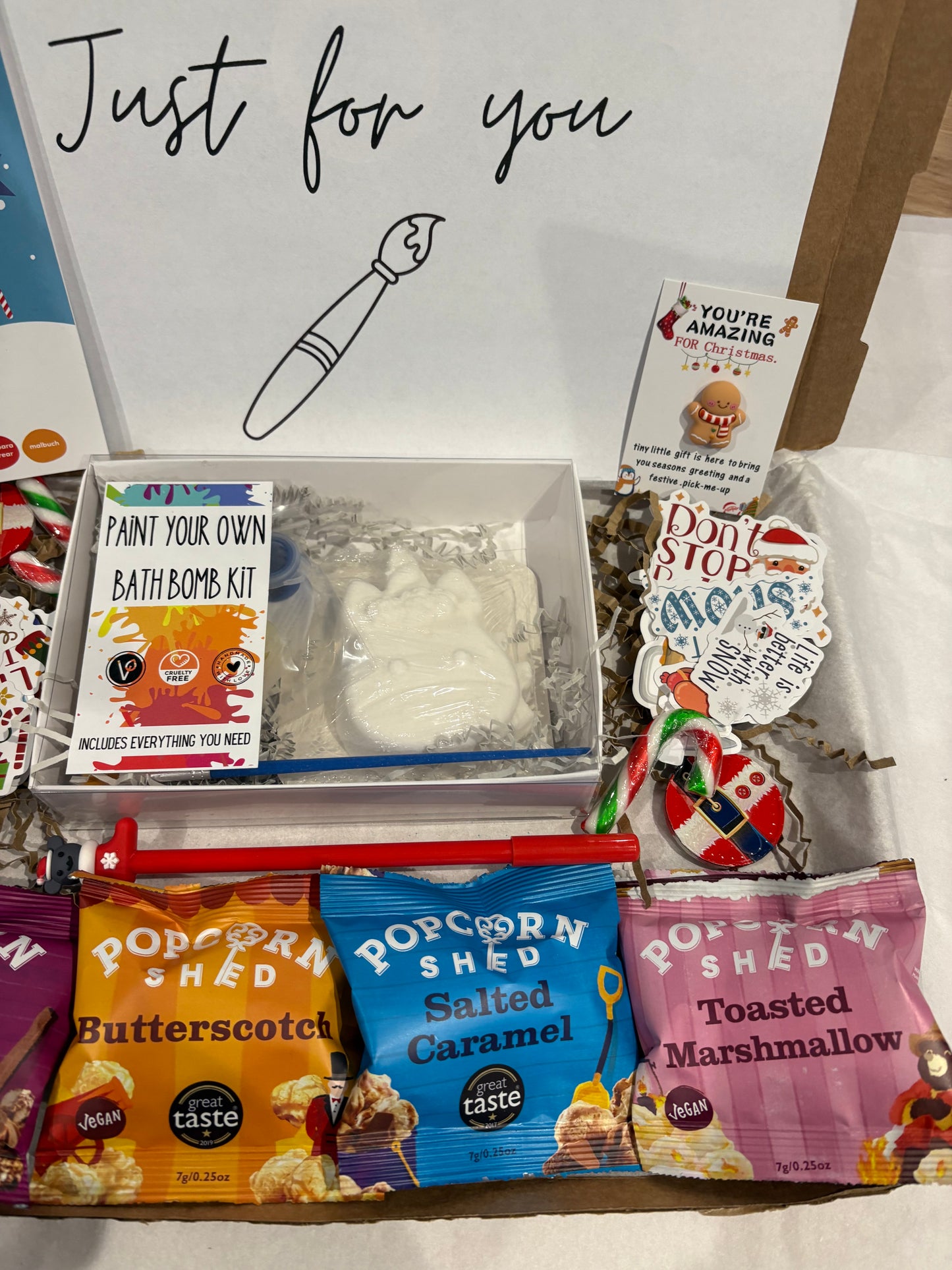 Paint your own Bath Bomb Christmas Children Hamper