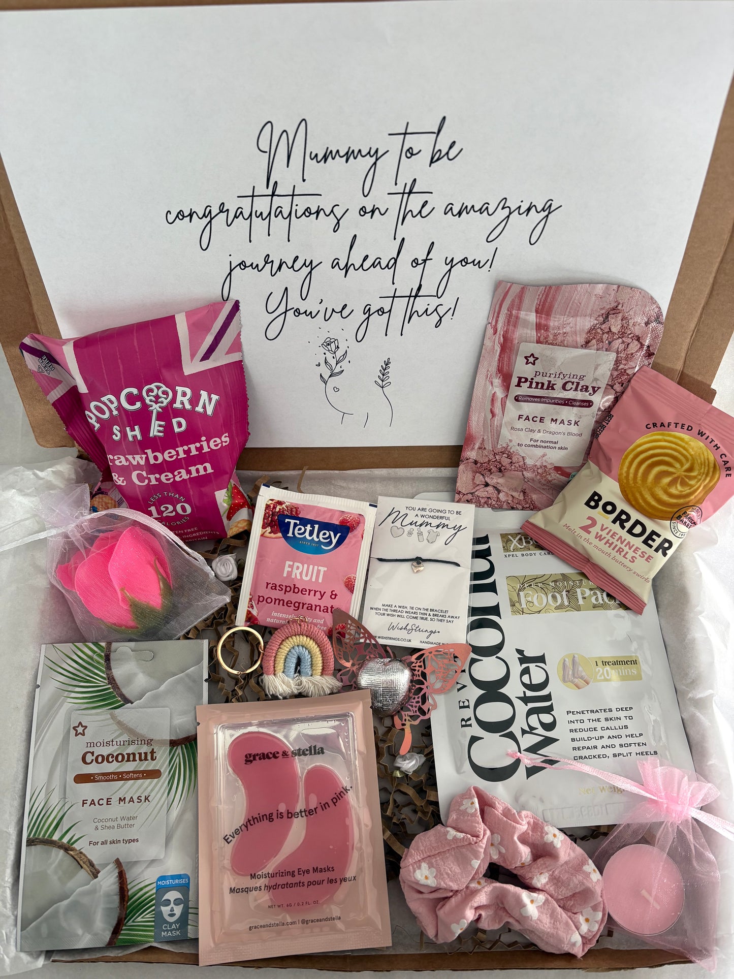 Mum to be Pamper Hamper in pink