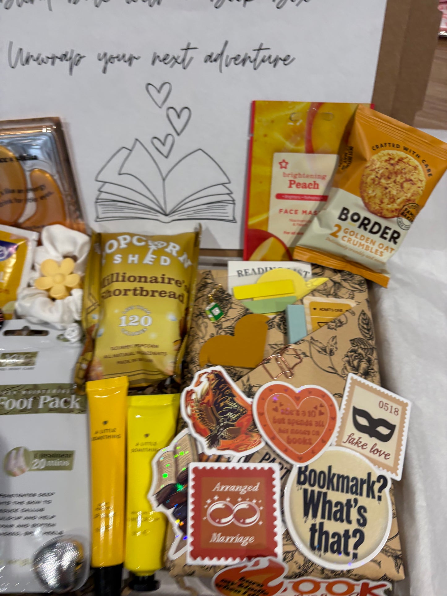 Blind date with a Book Box in Yellow