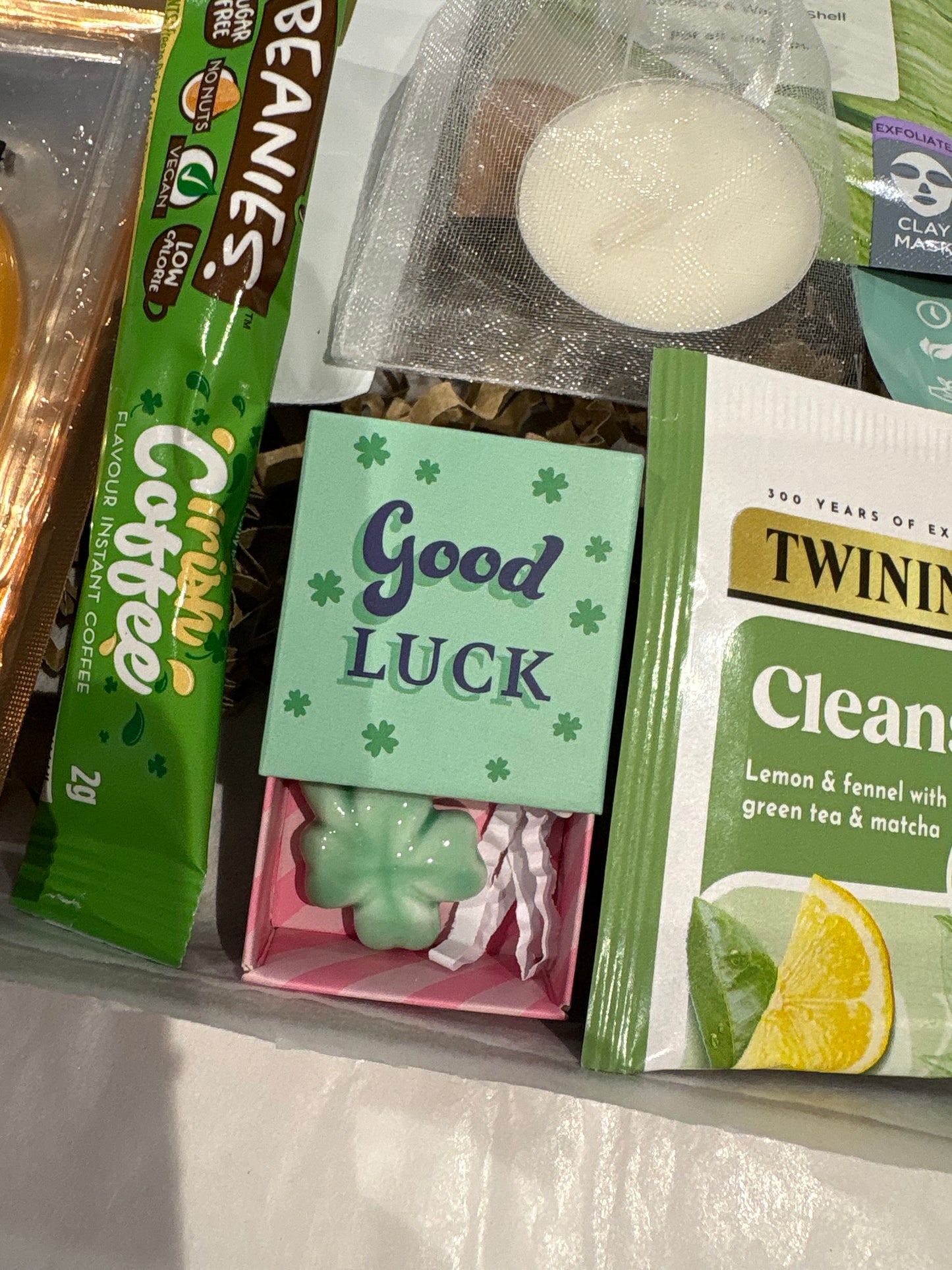 Good Luck Four Leaf Clover Hamper