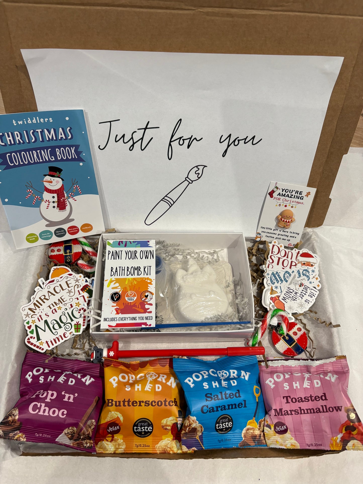 Paint your own Bath Bomb Christmas Children Hamper