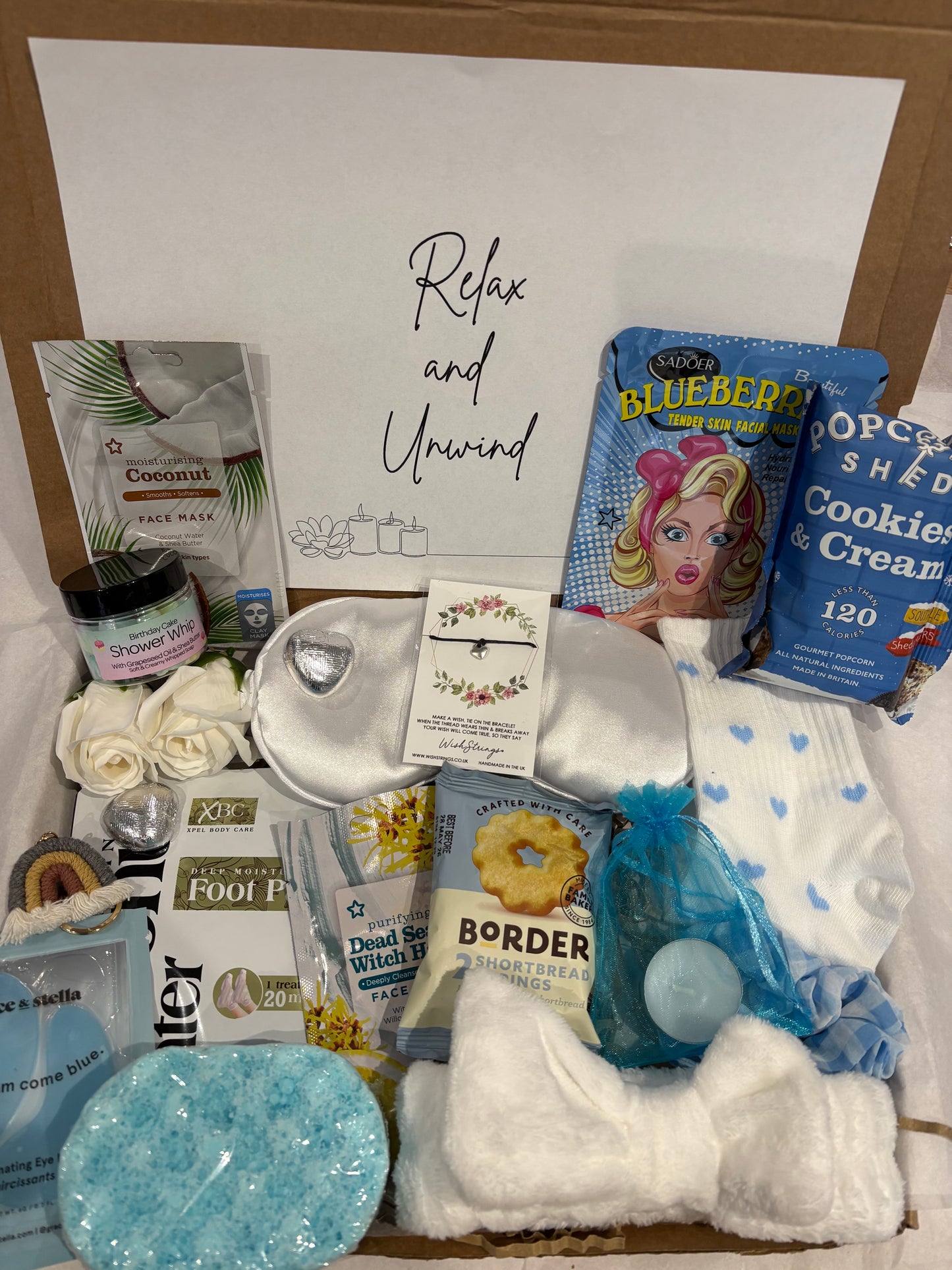 Relax & Unwind Pamper Hamper in Blue