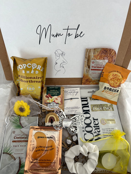 Mum to be Pamper Hamper in Yellow