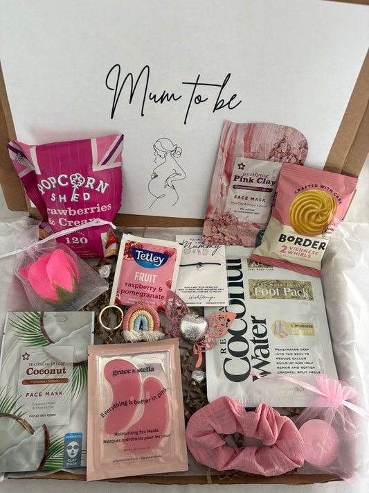 Mum to be Pamper Hamper in pink