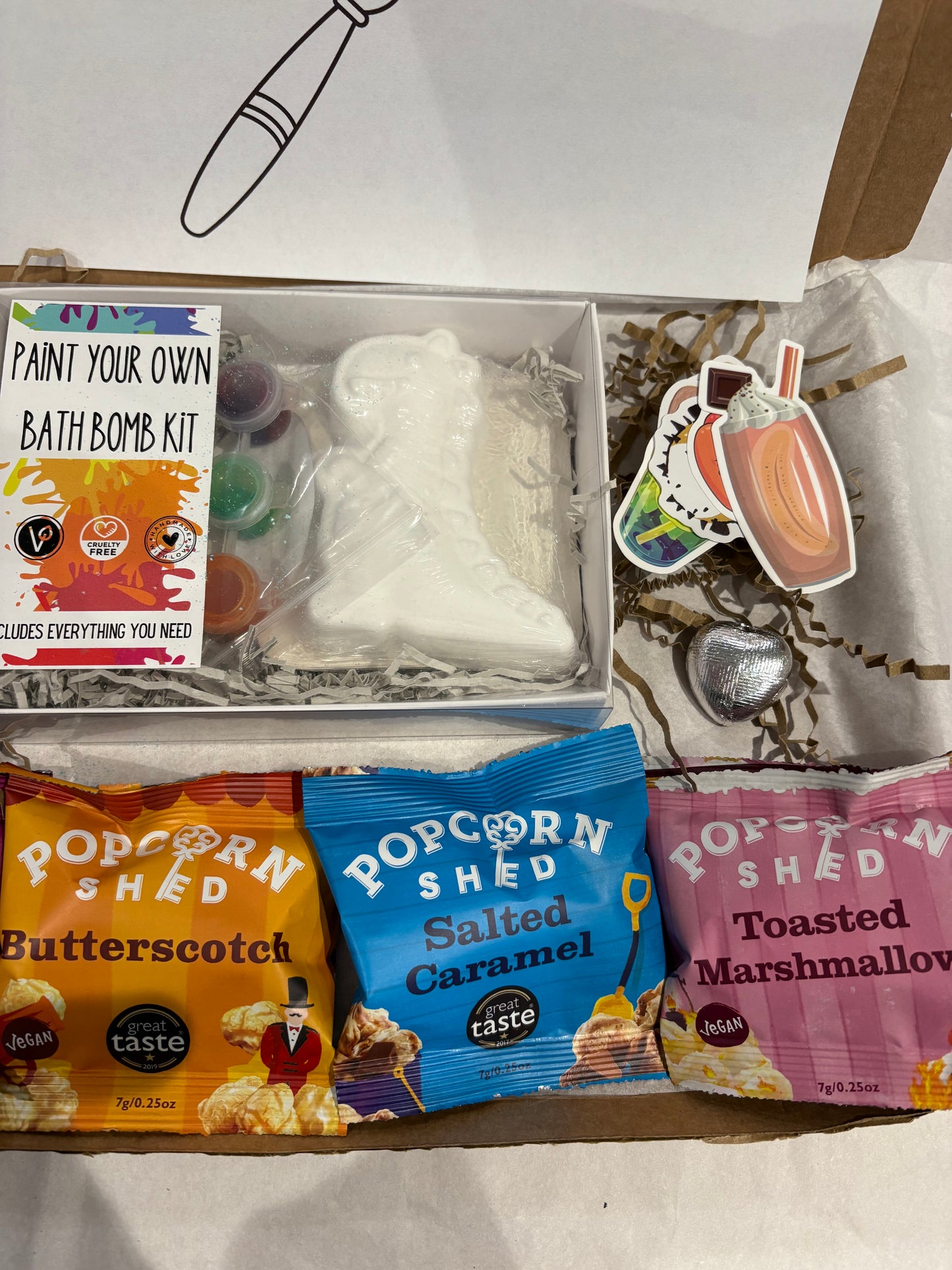 Paint your own Bath bomb Children’s Hamper