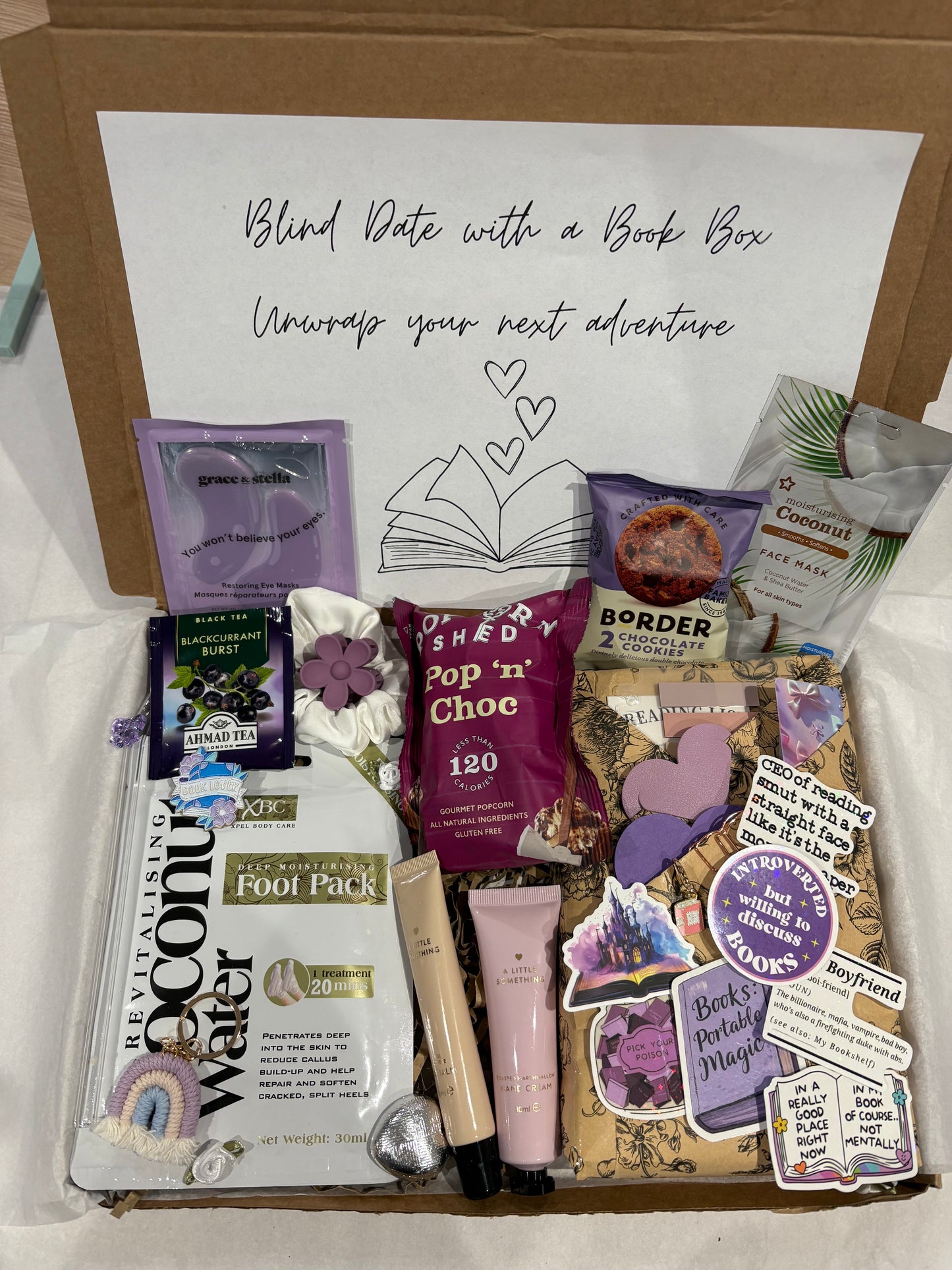 Blind date with a Book Box in Purple