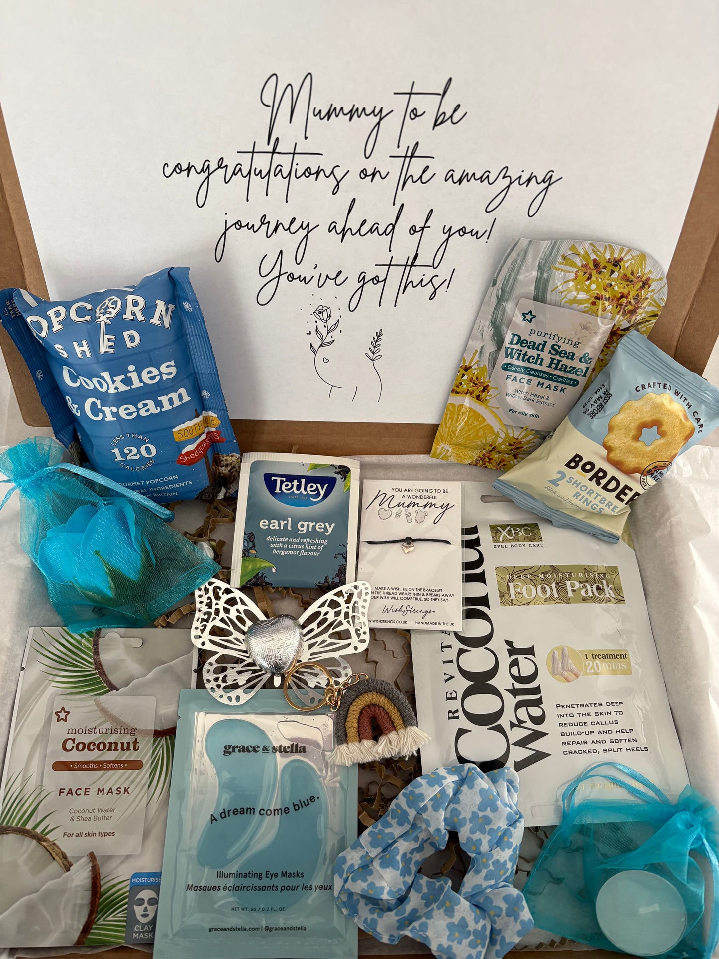Mum to be Pamper Hamper in Blue