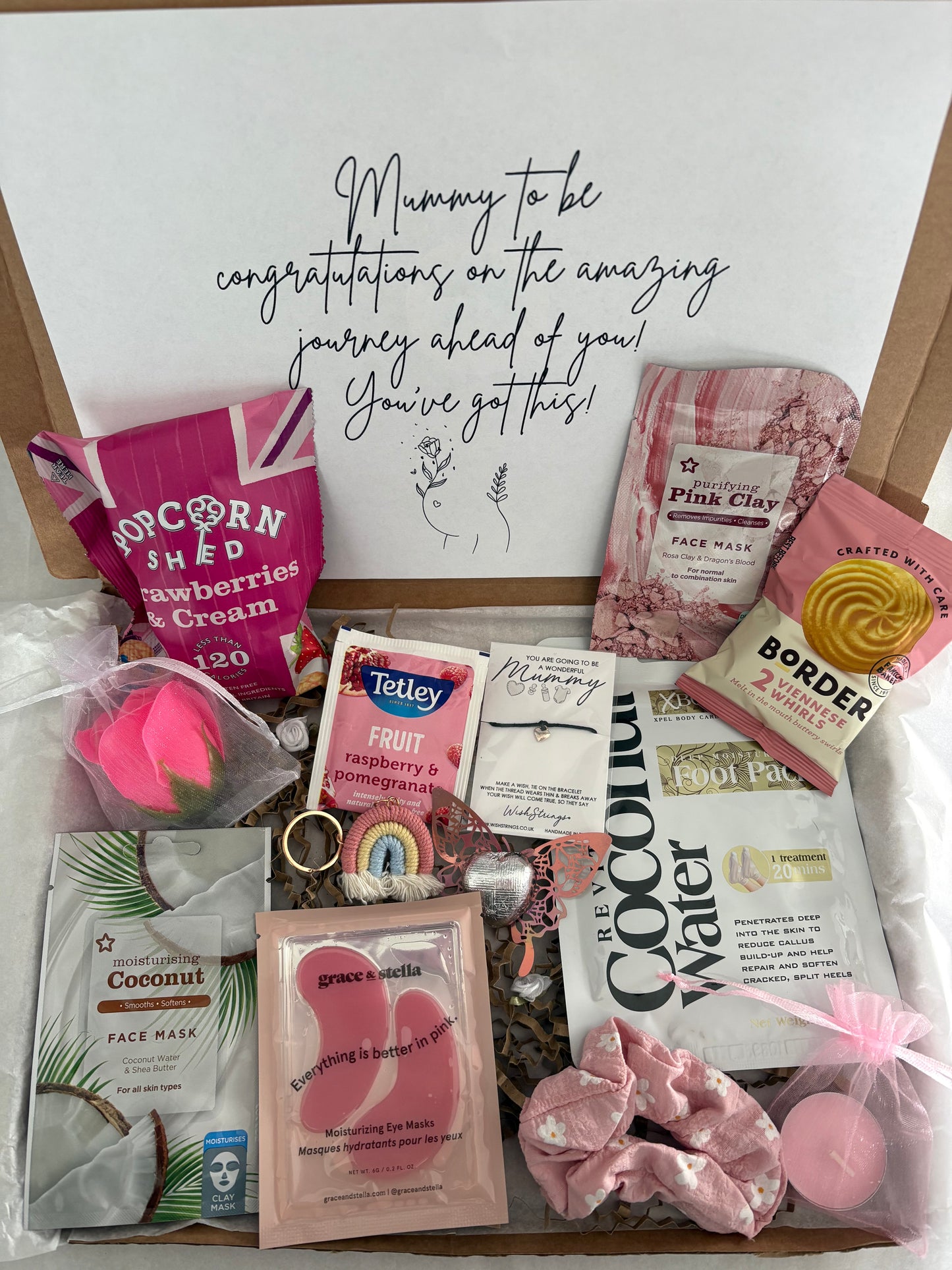 Mum to be Pamper Hamper in pink