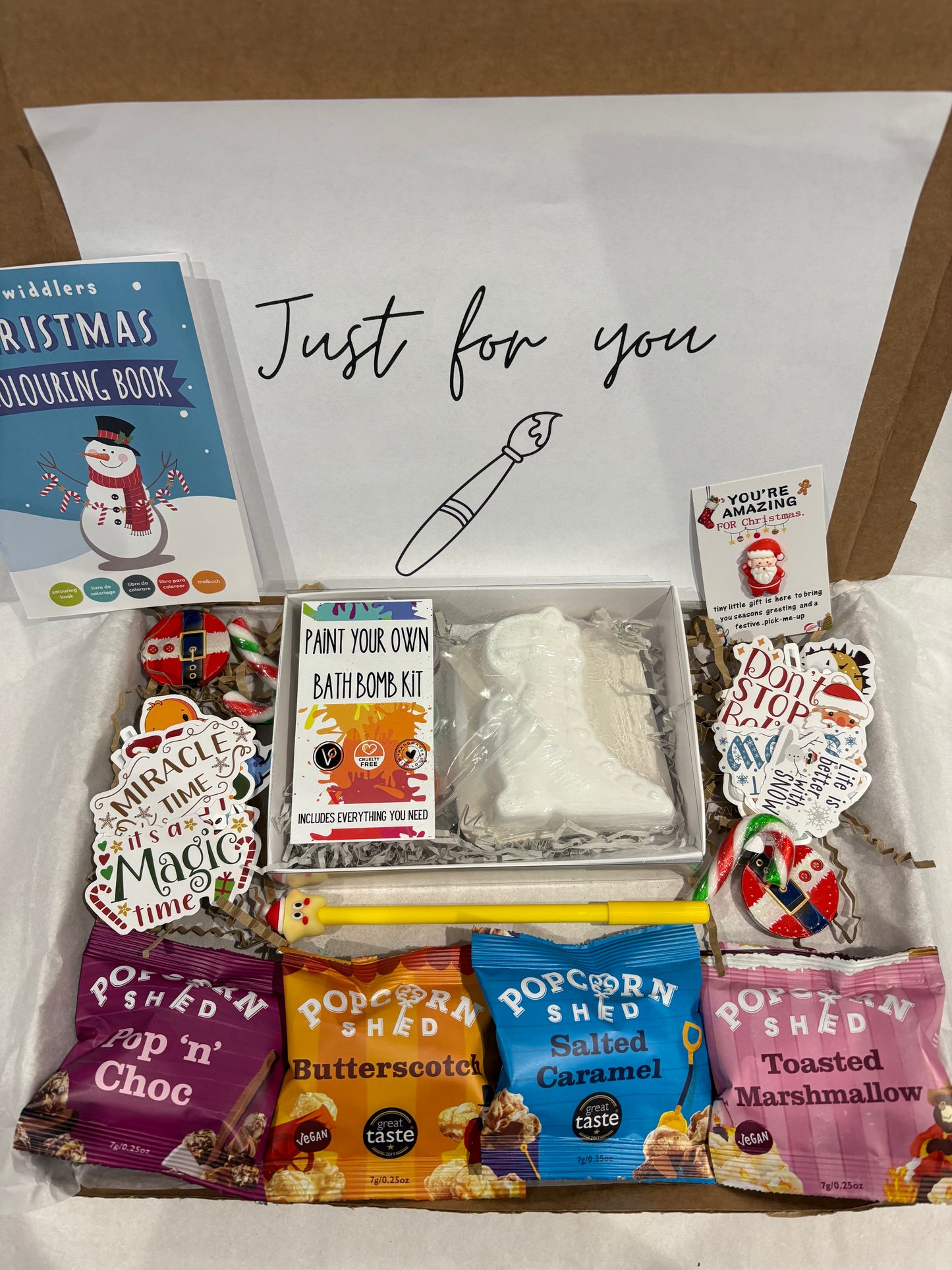 Paint your own Bath Bomb Christmas Children Hamper