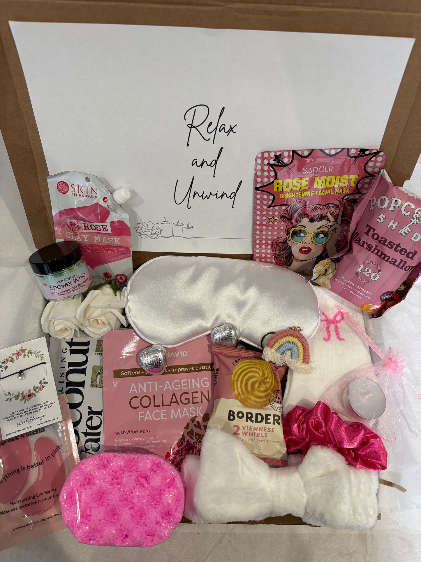 Relax & Unwind Pamper Hamper in Pink