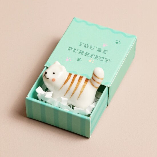 Handmade Ceramic Matchbox Keepsake Token