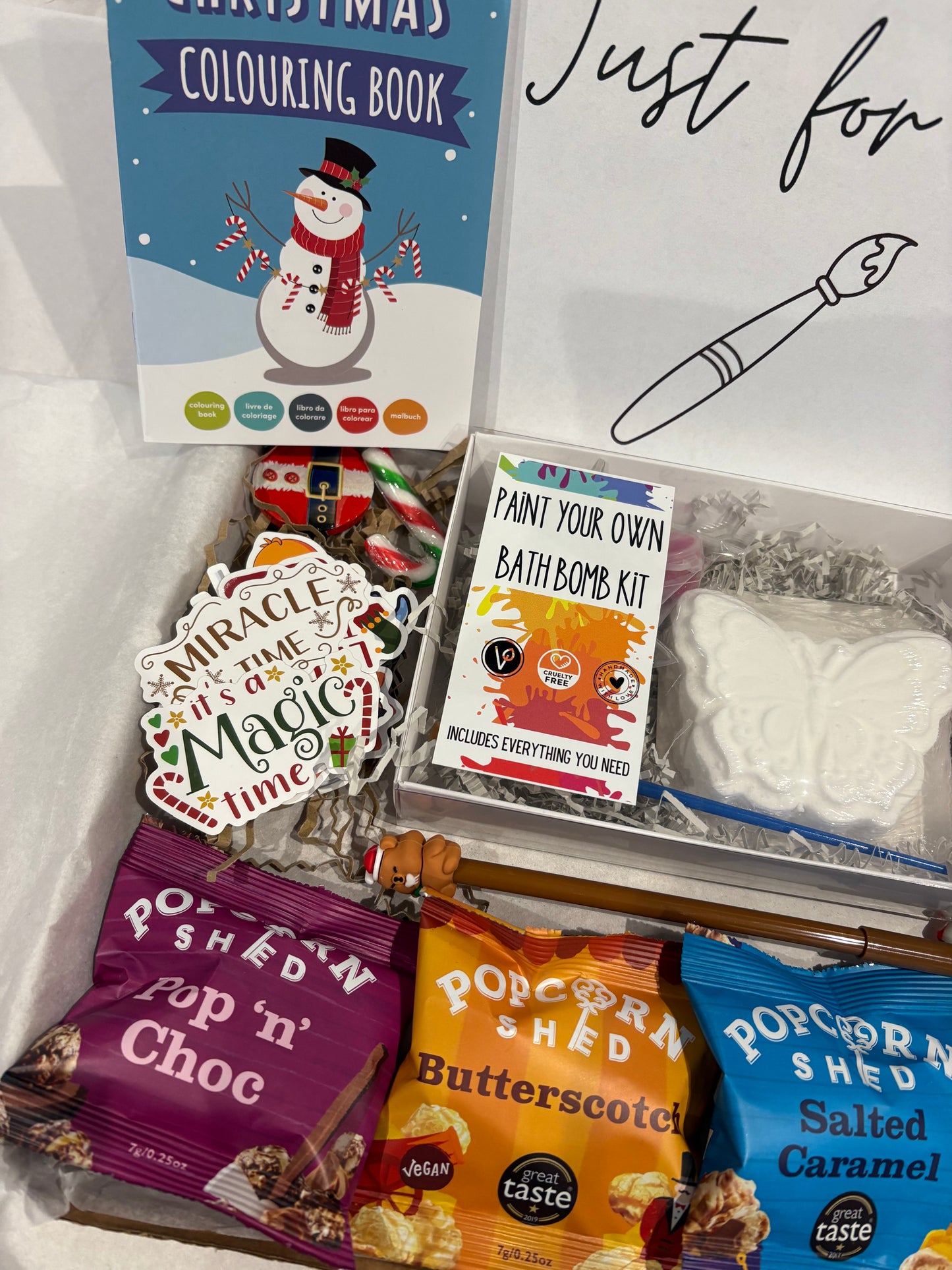 Paint your own Bath Bomb Christmas Children Hamper