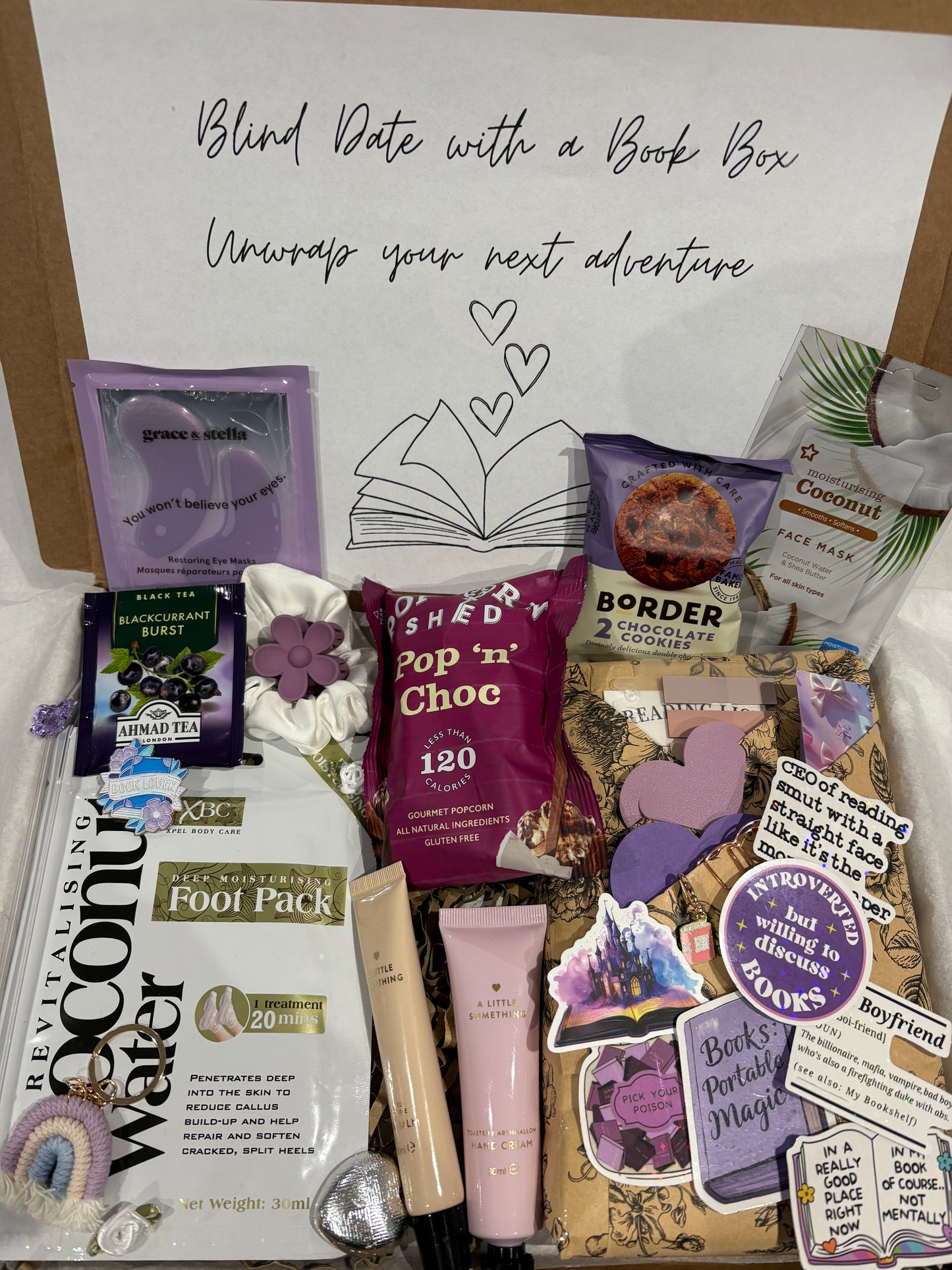 Blind date with a Book Box in Purple