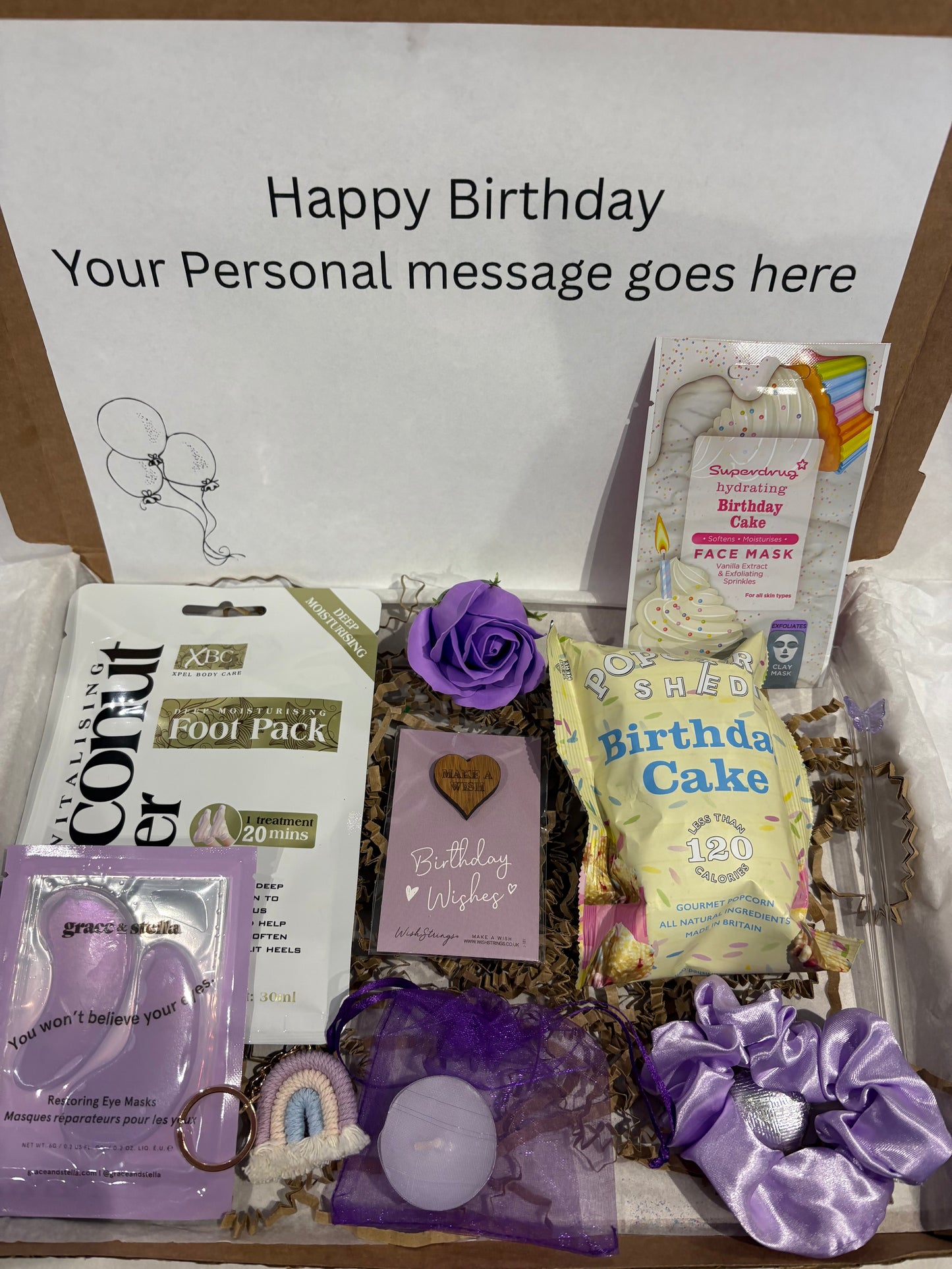 Happy Birthday Purple Pamper Hamper