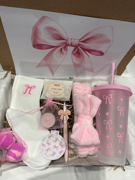 Pink Bow Hamper