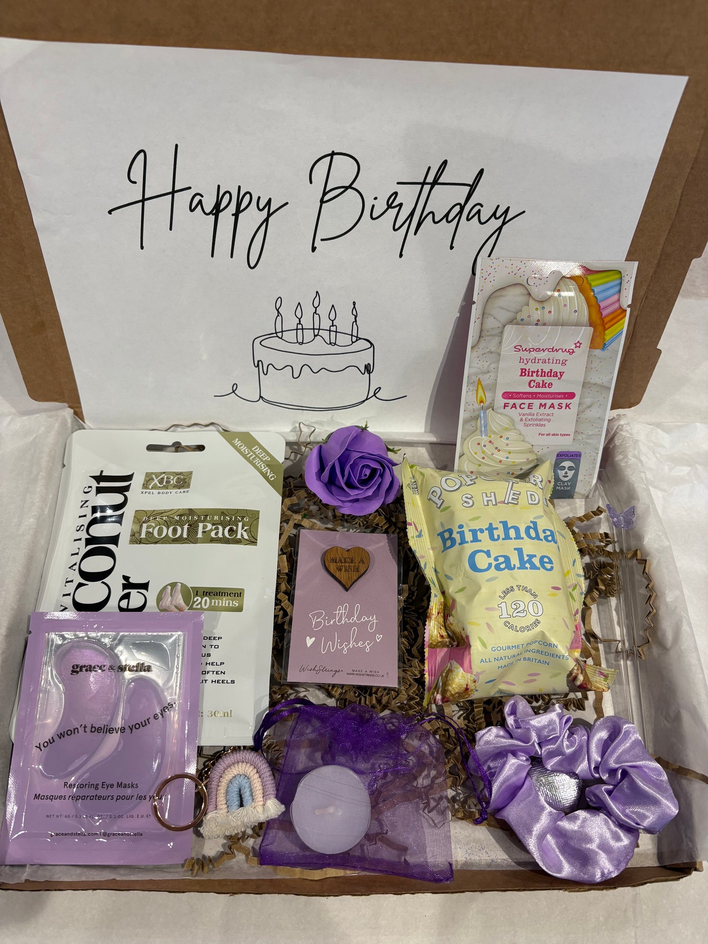 Happy Birthday Purple Pamper Hamper