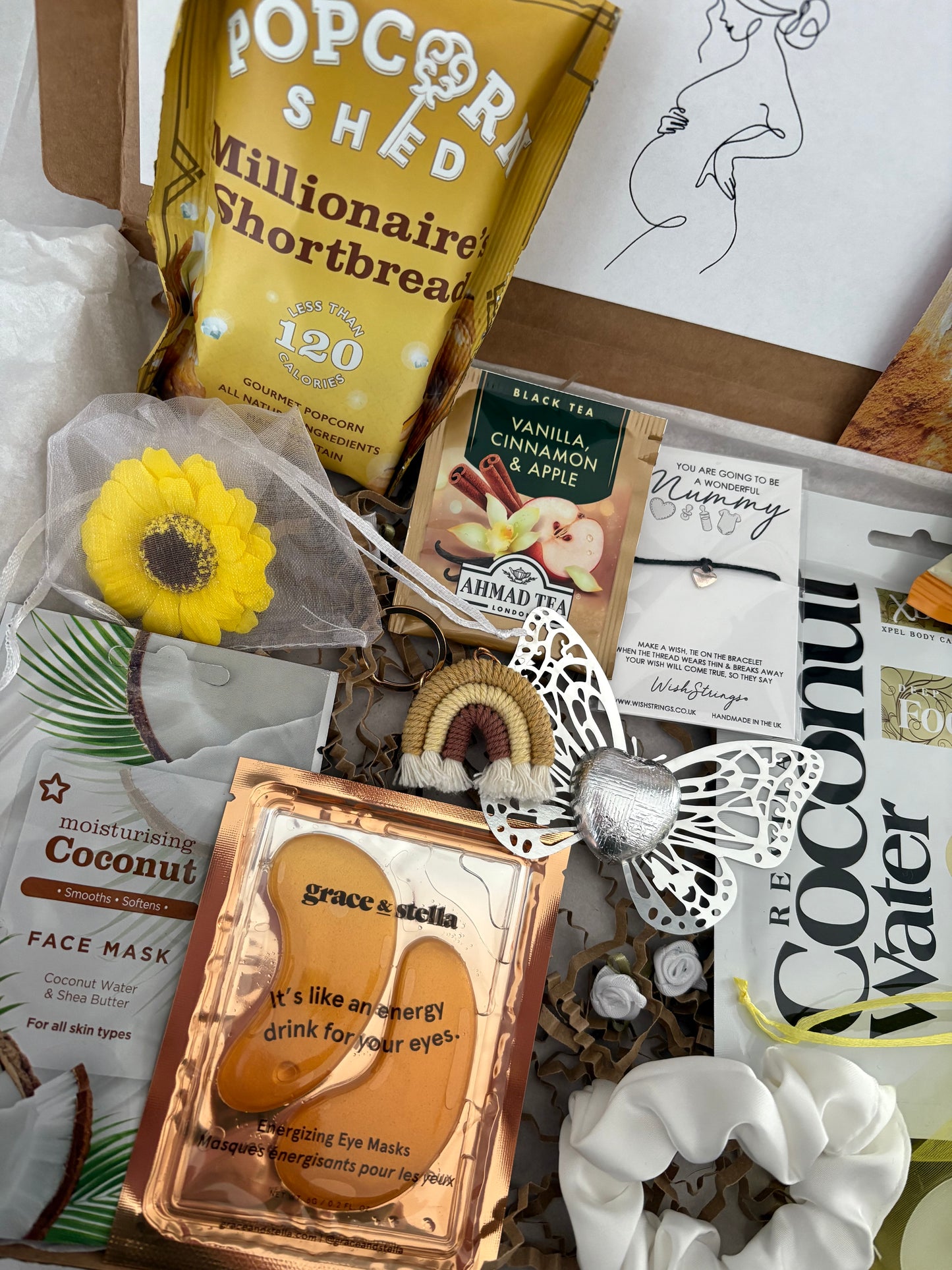 Mum to be Pamper Hamper in Yellow