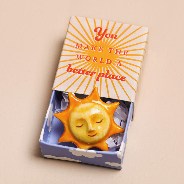 Handmade Ceramic Matchbox Keepsake Token